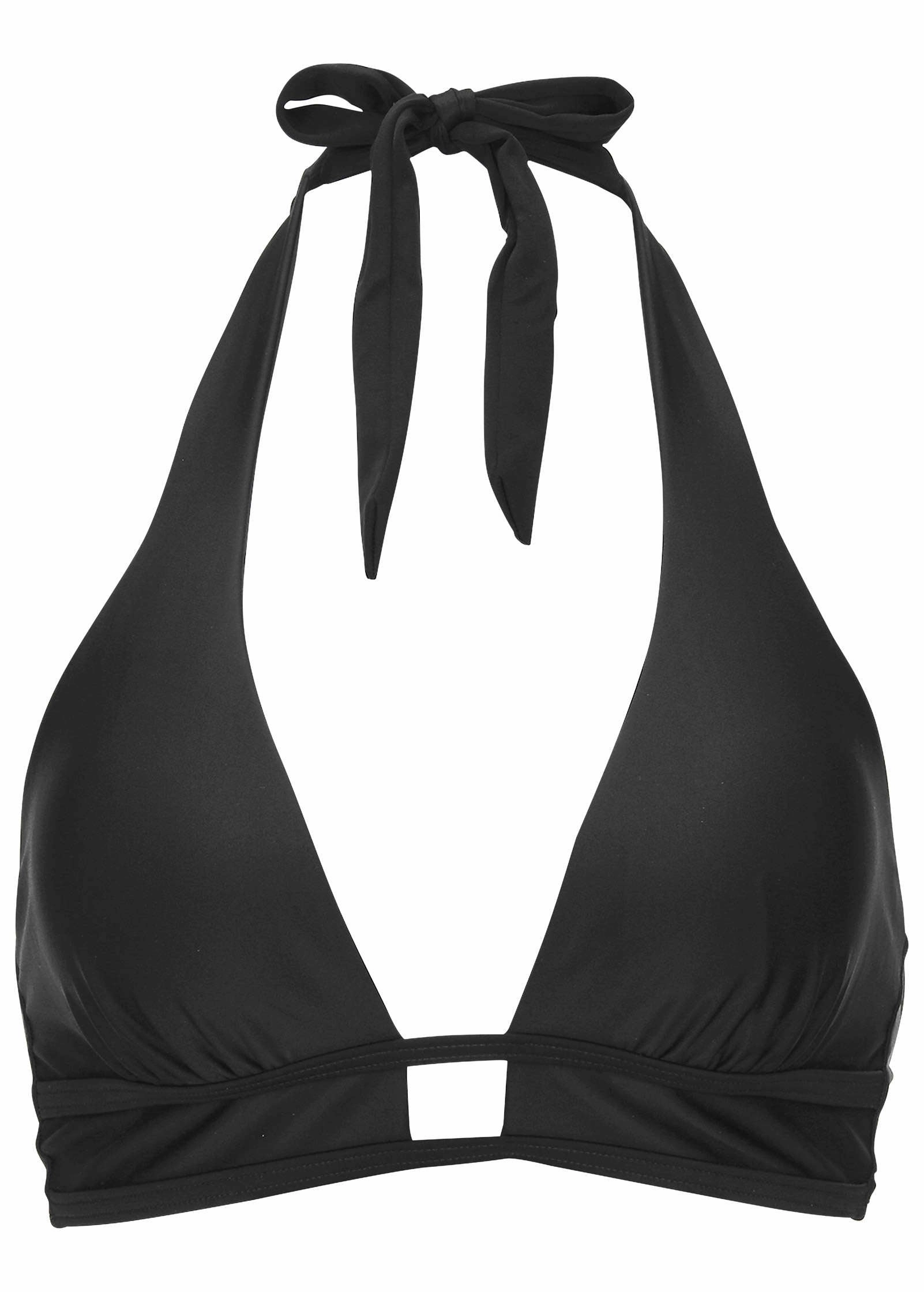 St Thomas Halter Top - Black