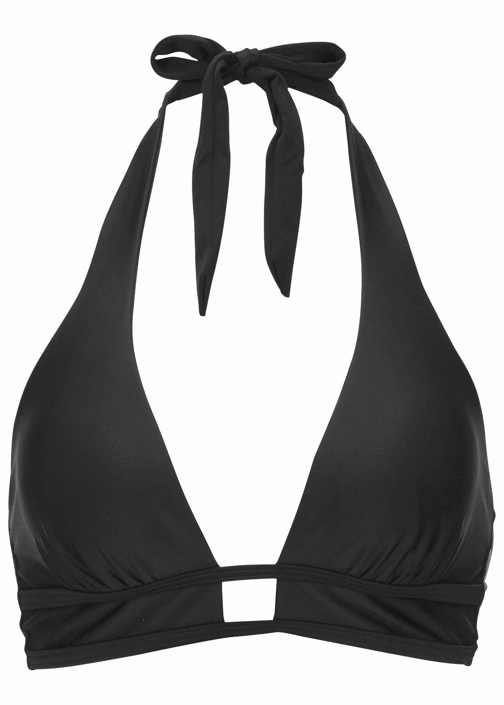 St Thomas Halter Top - Black