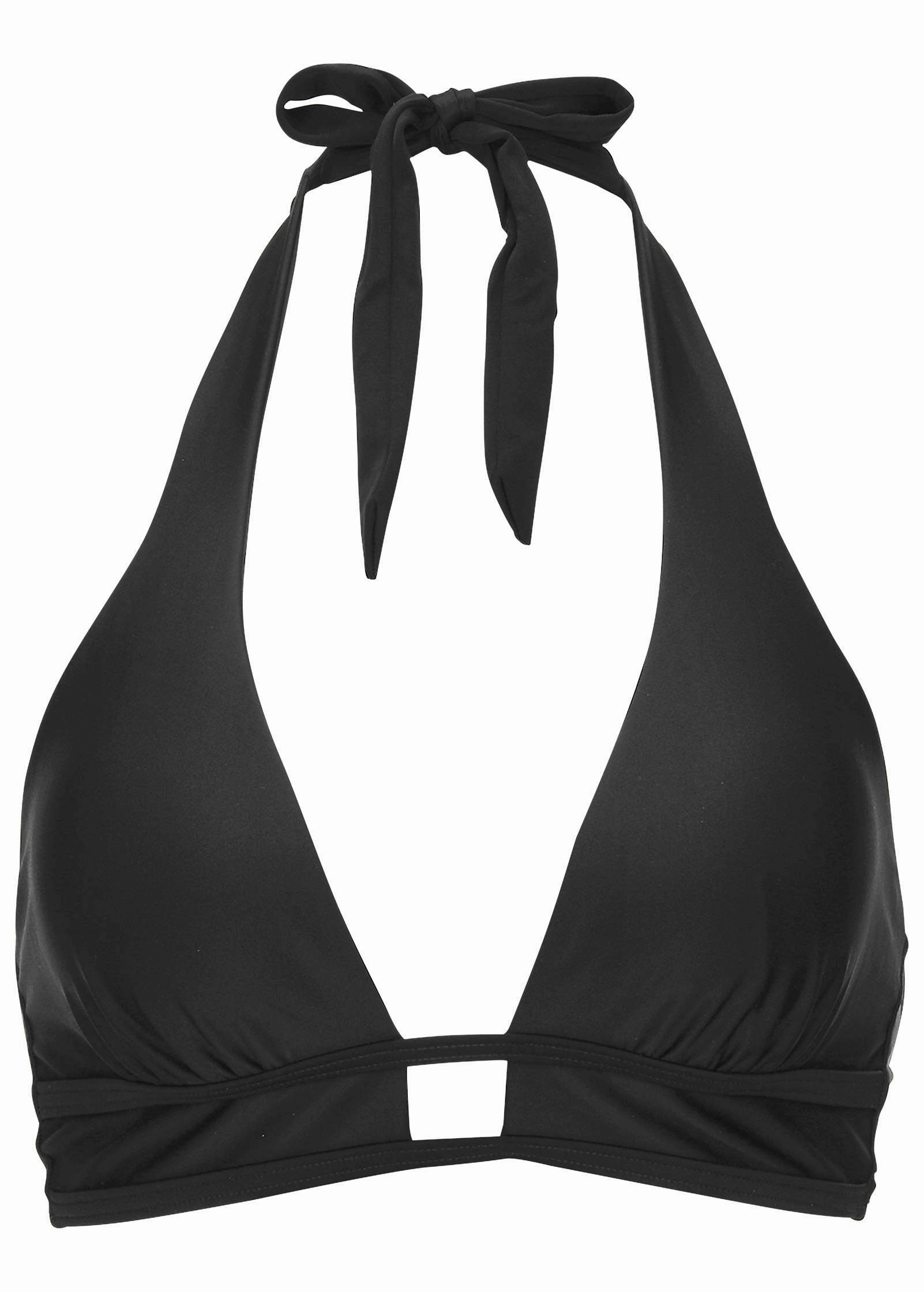 St Thomas Halter Top - Black