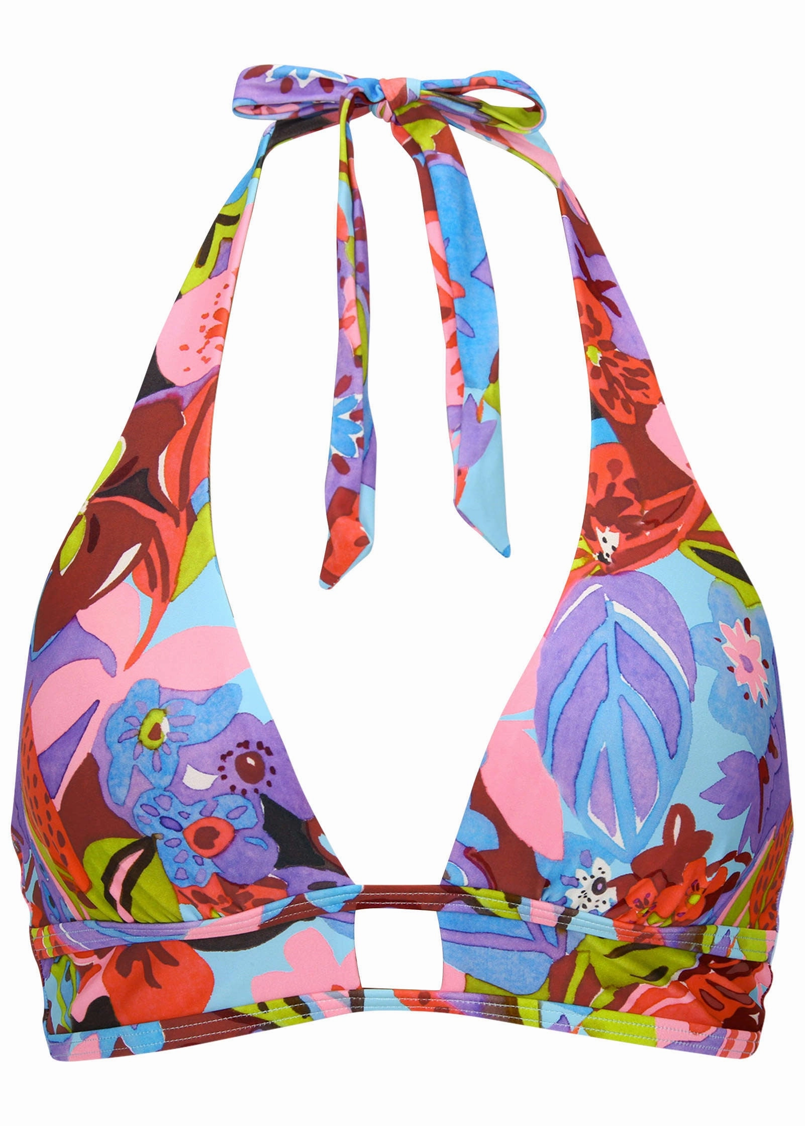 St Thomas Halter Top - Strawberry Floral