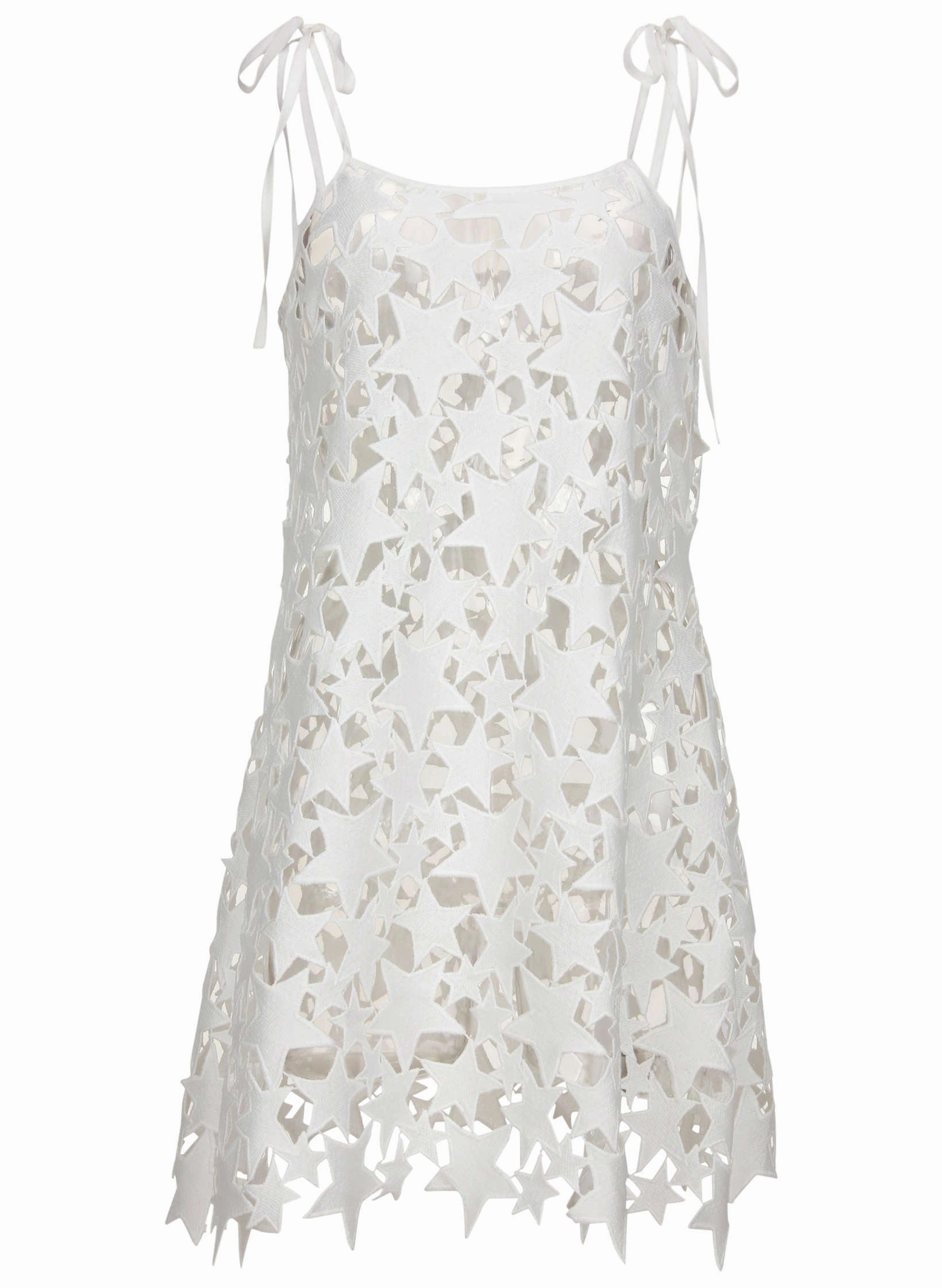 Star Lace Cover-Up Dress - White