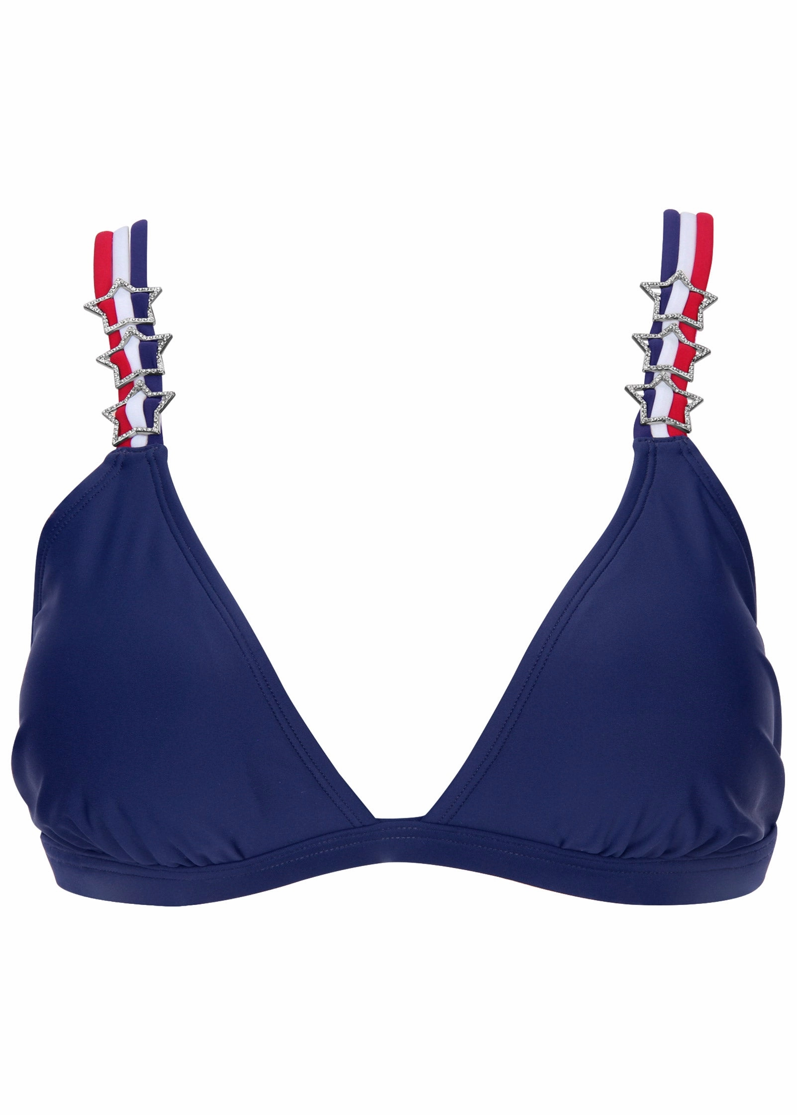 Star Trim Triangle Top - Ultramarine Blue