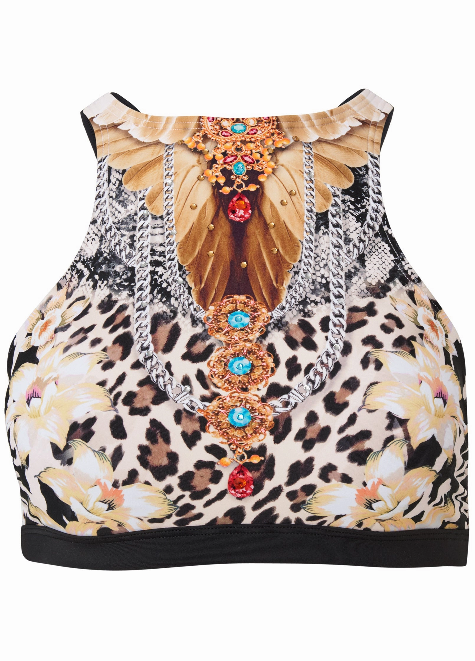 Strappy Back Sport Top - Feline Divine