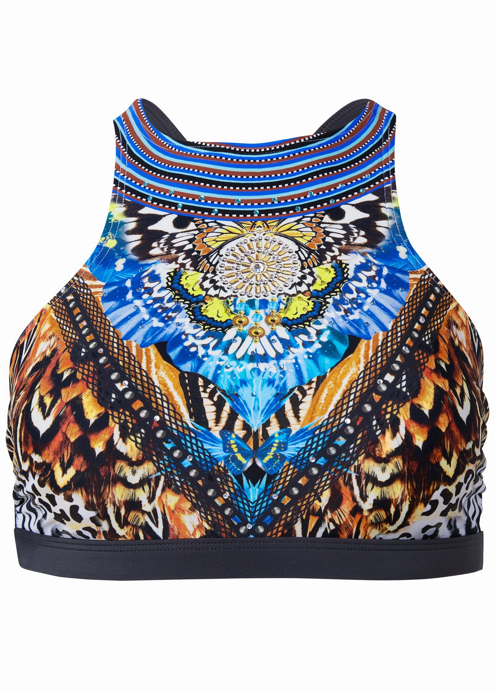 Strappy Back Sport Top - Jungle Queen