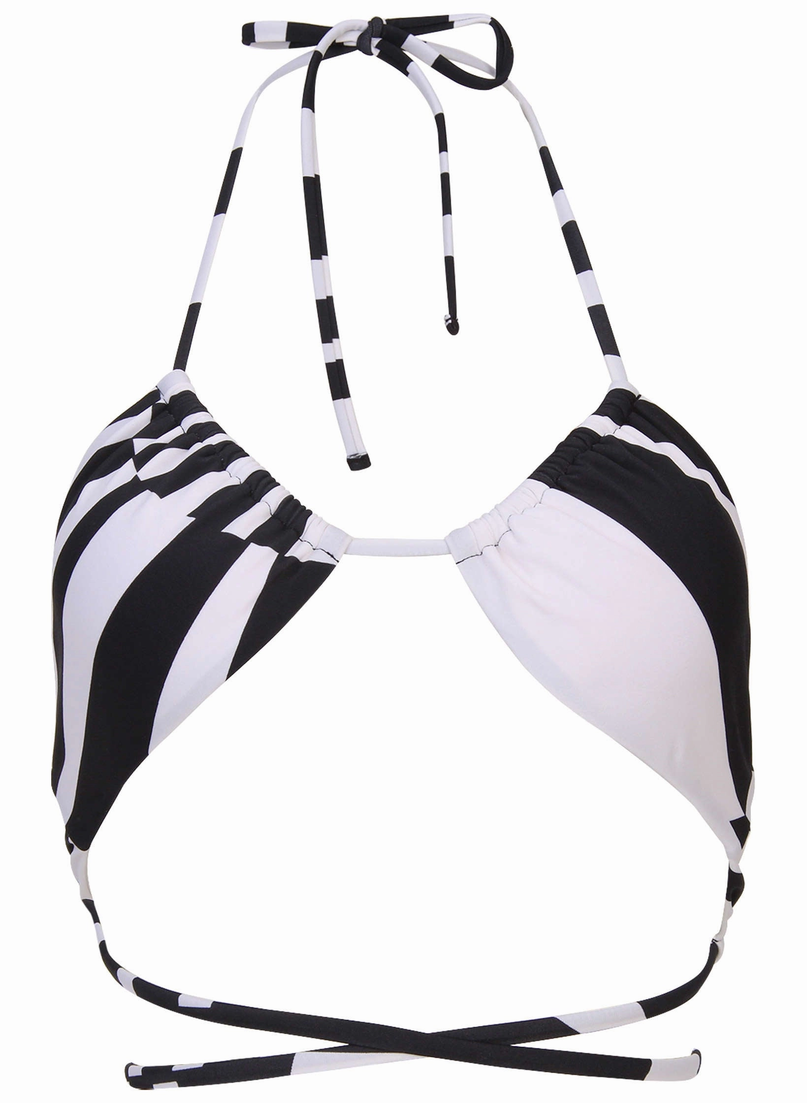 Strappy Ibiza Triangle Top - Modern Abstract