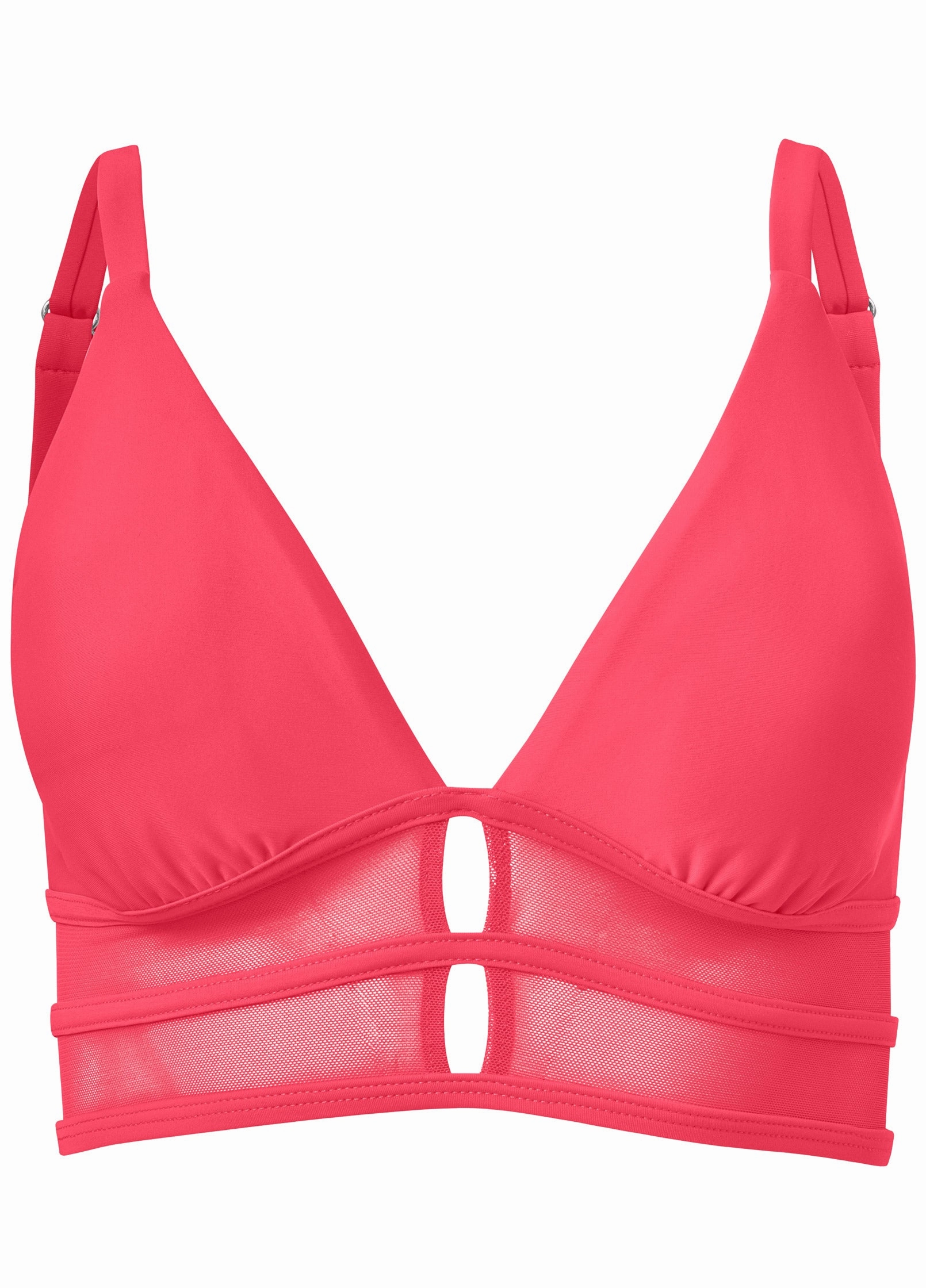 Strappy Long Line Top - Sunset Pink