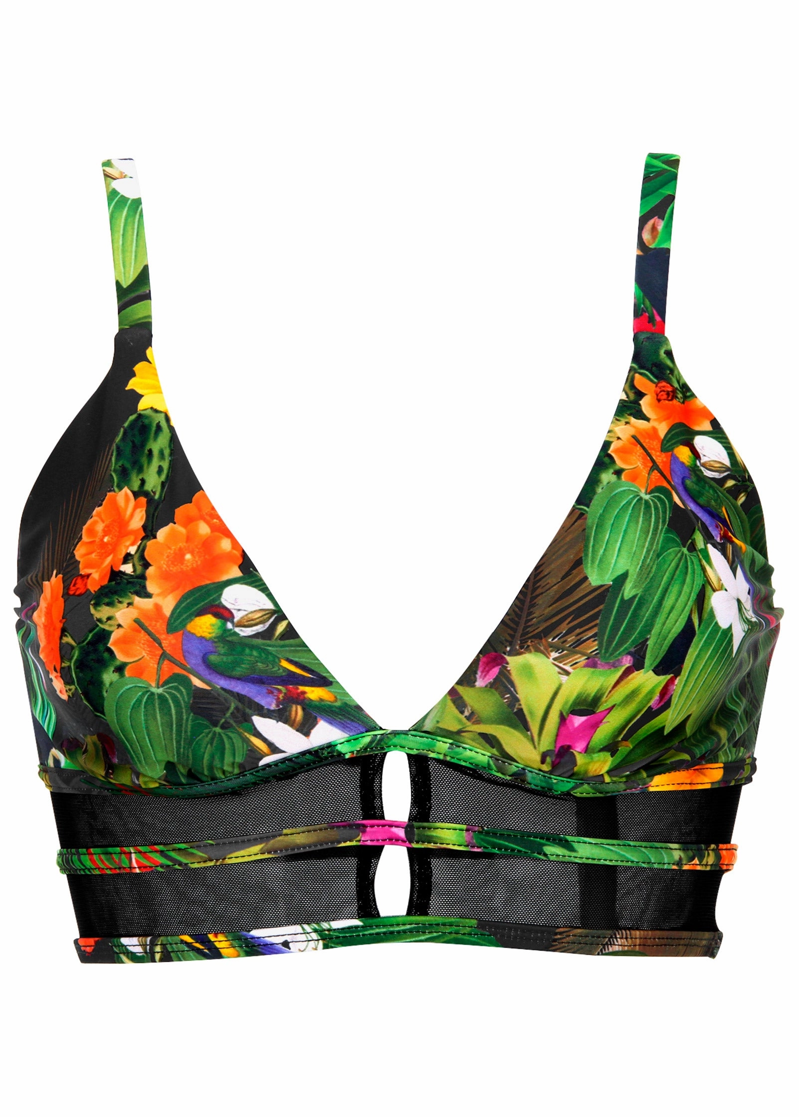 Strappy Longline Top - Jungle Paradise