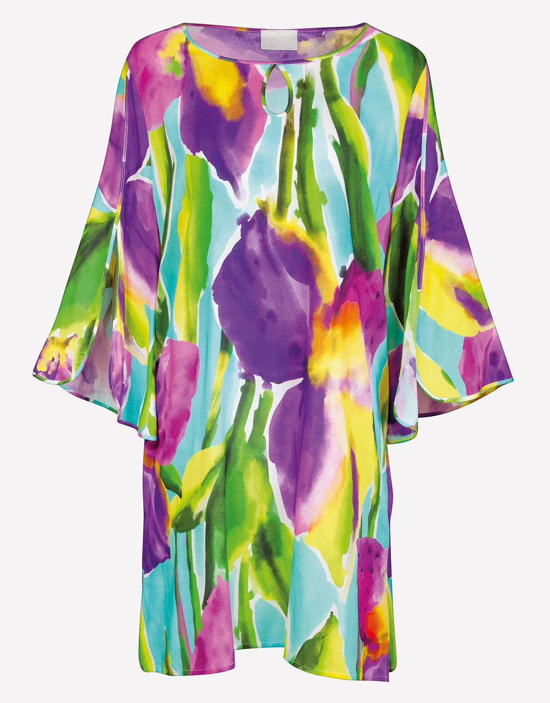 Summer Aquarelle Tunic - Aqua Iris