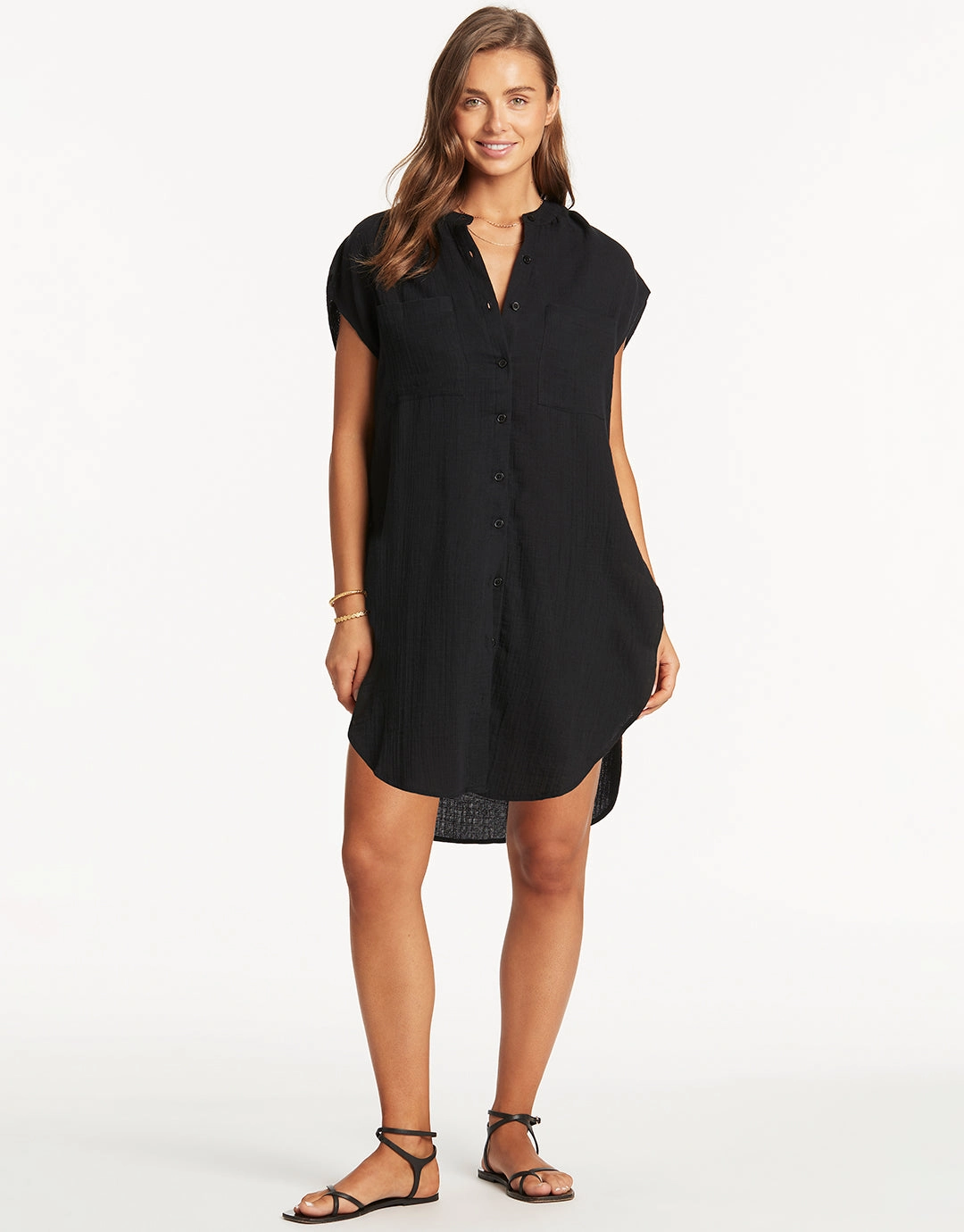 Sunset Sleeveless Cover Up - Black
