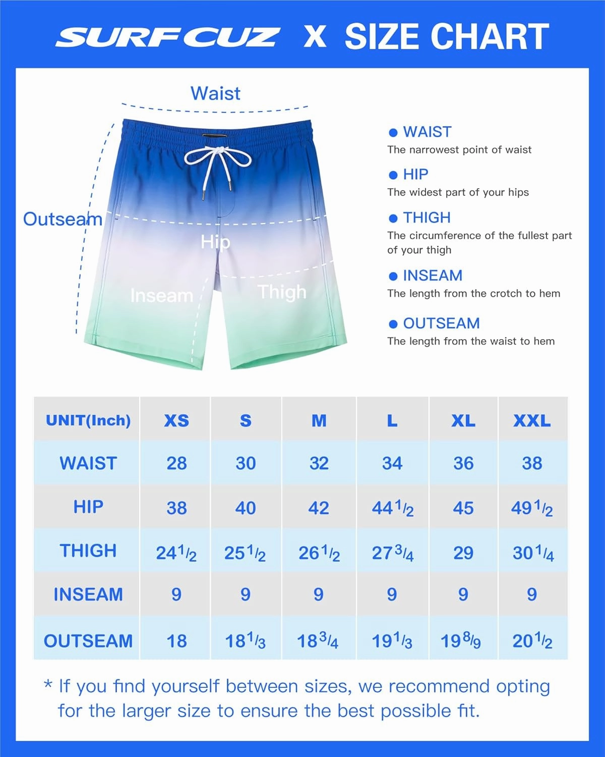 SURF CUZ 9" Mens Swim Trunks with Compression Liner Bathing Suits 2 in 1 Stretch Zipper Pockets Quick Dry