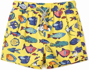 SURF CUZ Boys Swim Trunks Toddler Swim Shorts UPF 50  Bathing Suit for Boy Swimsuit Quick Dry Mesh Beach Boardshorts Swimwear