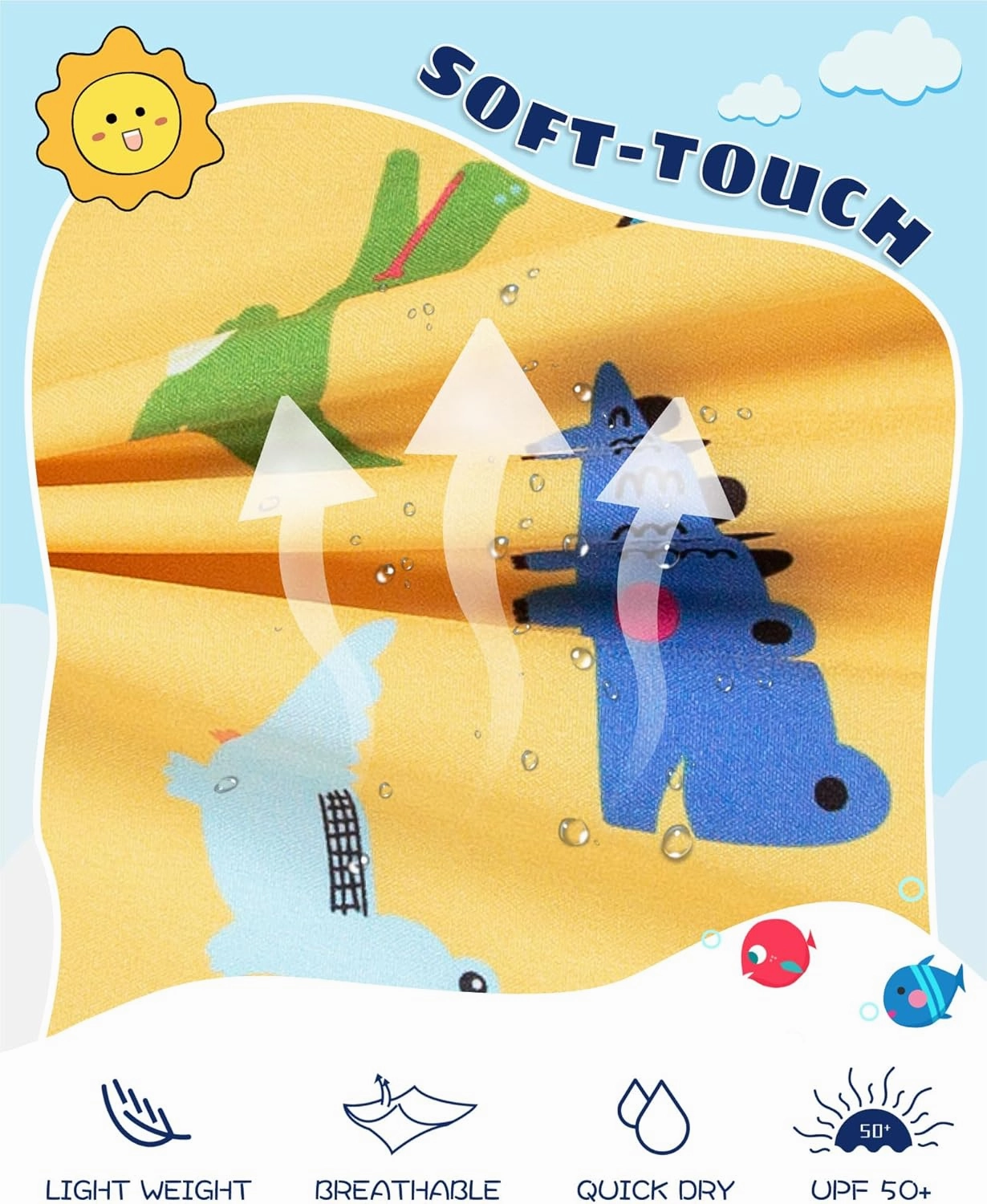 SURF CUZ Boys Swim Trunks with Boxer Brief Liner Toddler Boy Stretch Swimsuit Shorts Quick Dry Swimming Trunks Bathing Suit