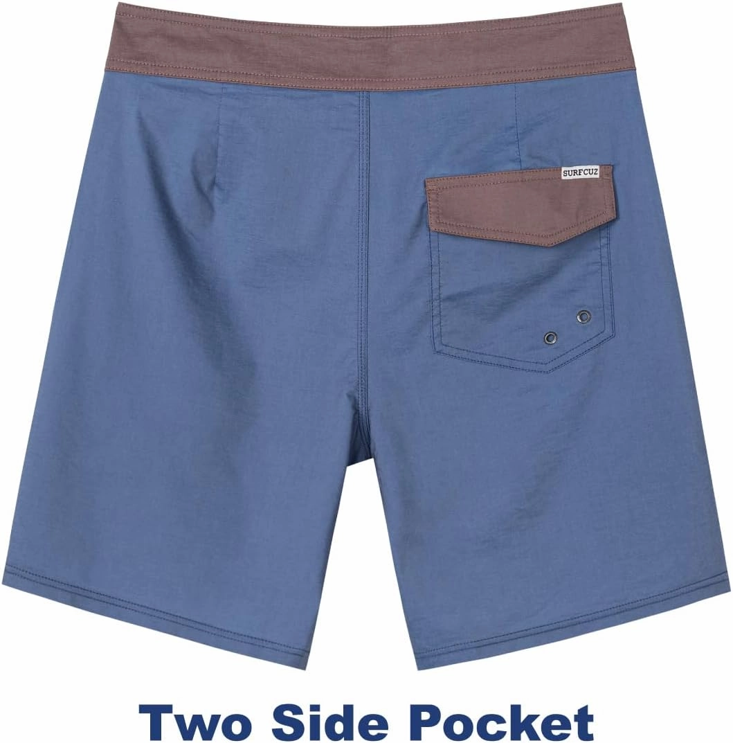 SURF CUZ Men's Vintage Cruzer Stretch Boardshort Chino Shorts
