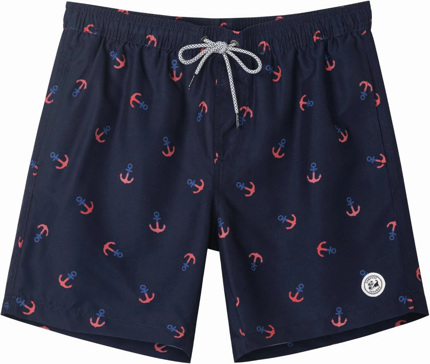 SURF CUZ Mens Swim Trunks 7" Swimming Trunks with Mesh Liner Quick Dry Swim Shorts for Men Swimwear Bathing Suits Pockets