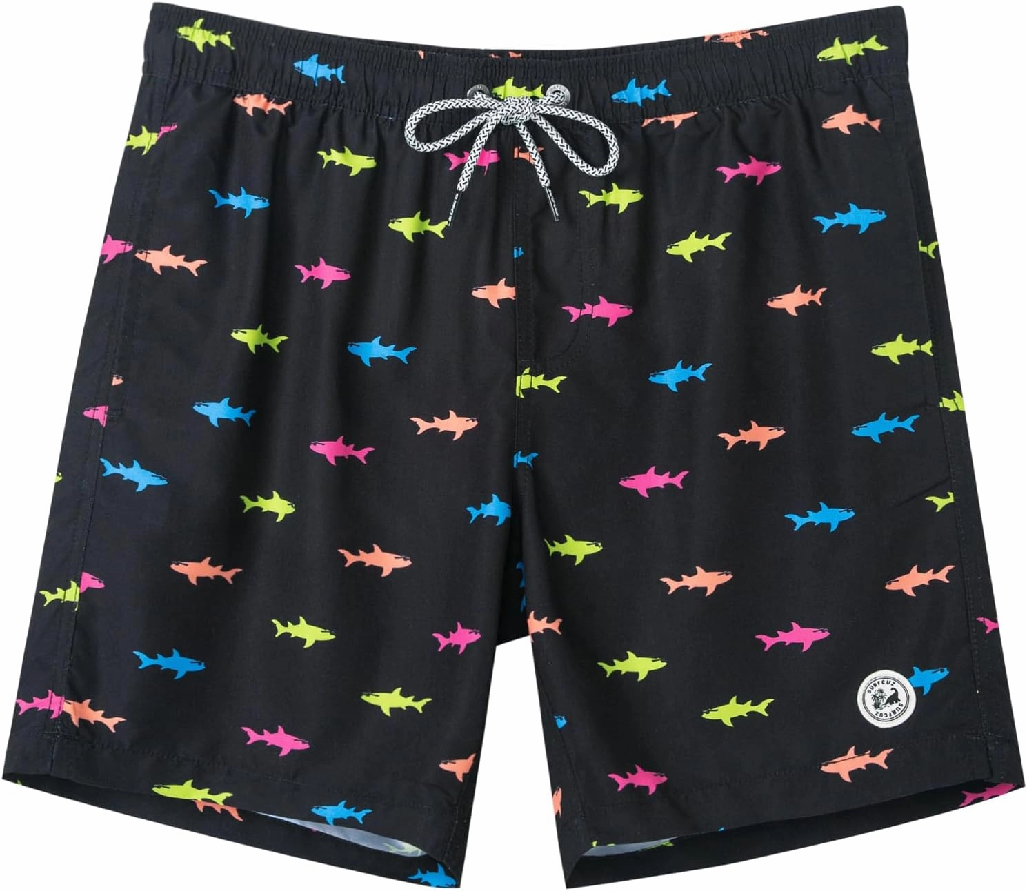 SURF CUZ Mens Swim Trunks 7" Swimming Trunks with Mesh Liner Quick Dry Swim Shorts for Men Swimwear Bathing Suits Pockets