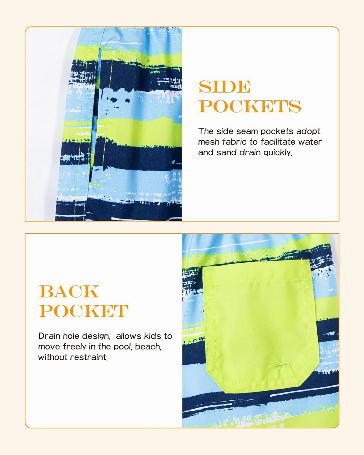 SURF CUZ Surfcuz Little Boys Swim Trunks UPF 50  Toddler Beach Shorts Swimsuit Kids Quick Dry Swimwear