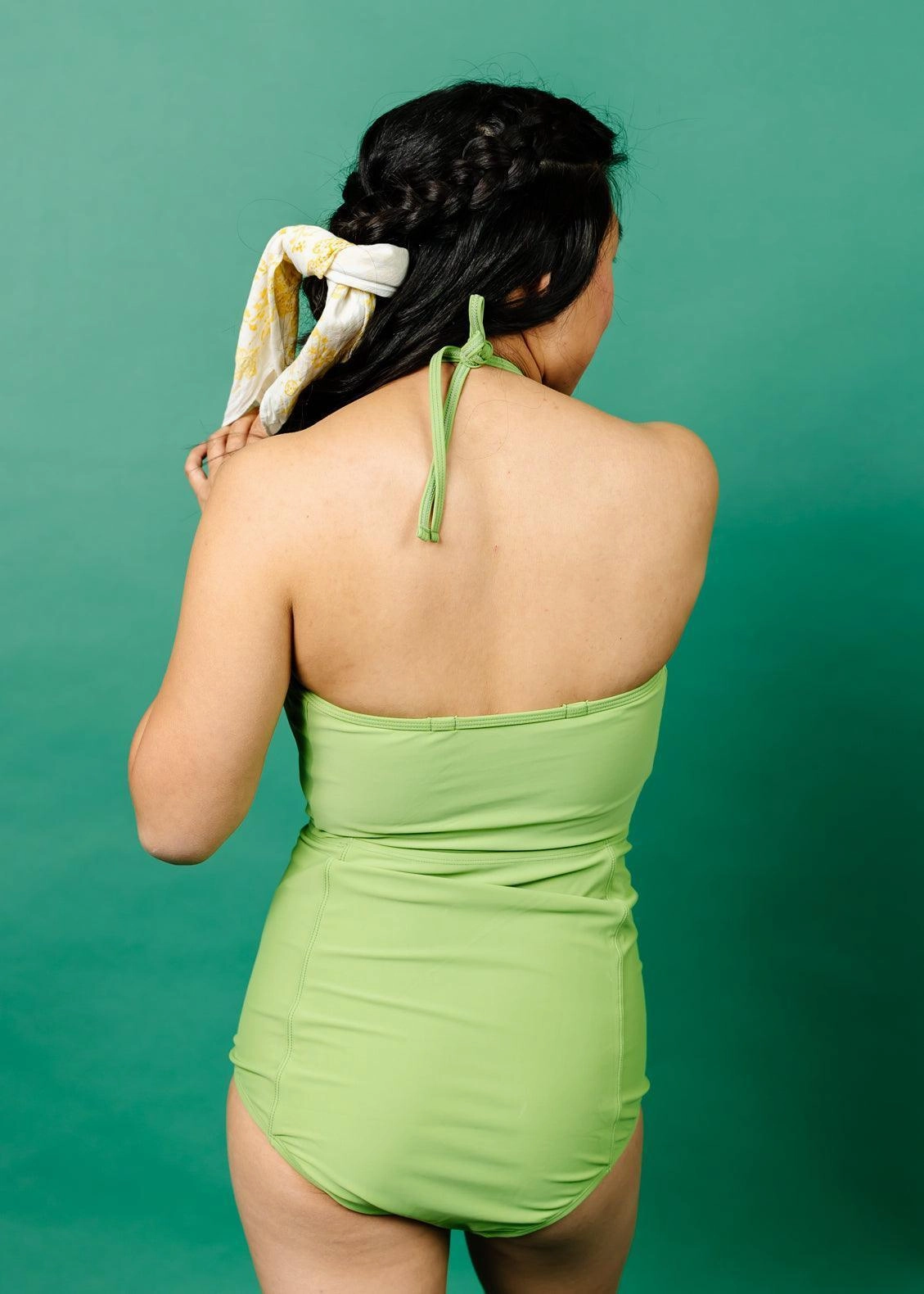 Sweet Pea Green | Extended High-Waisted Bottoms