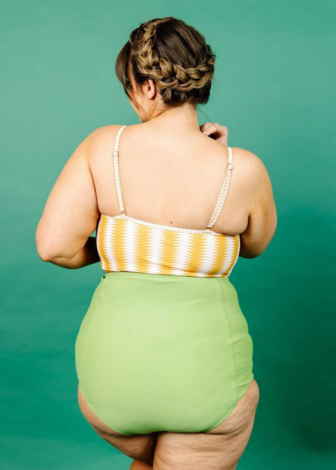 Sweet Pea Green | Extended High-Waisted Bottoms