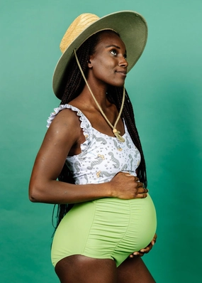 Sweet Pea Green | Maternity Bottoms