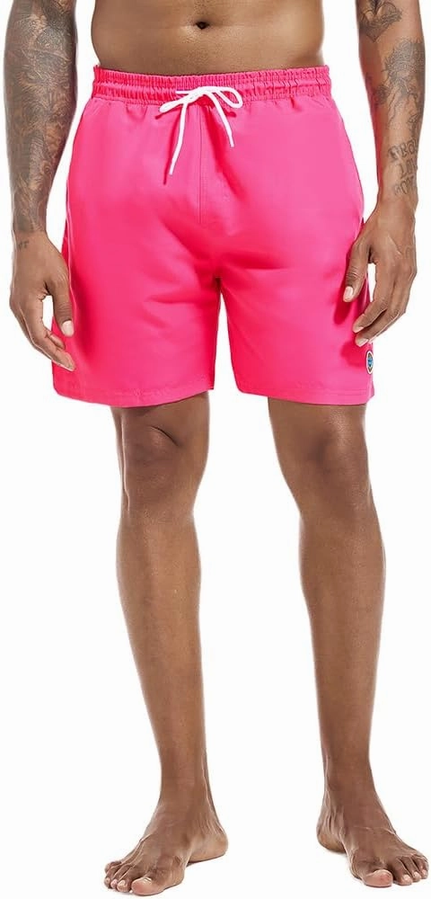 Swim Trunks Mens 7 inch Quick Dry Swim Shorts with Mesh Liner for Men's Beach Shorts