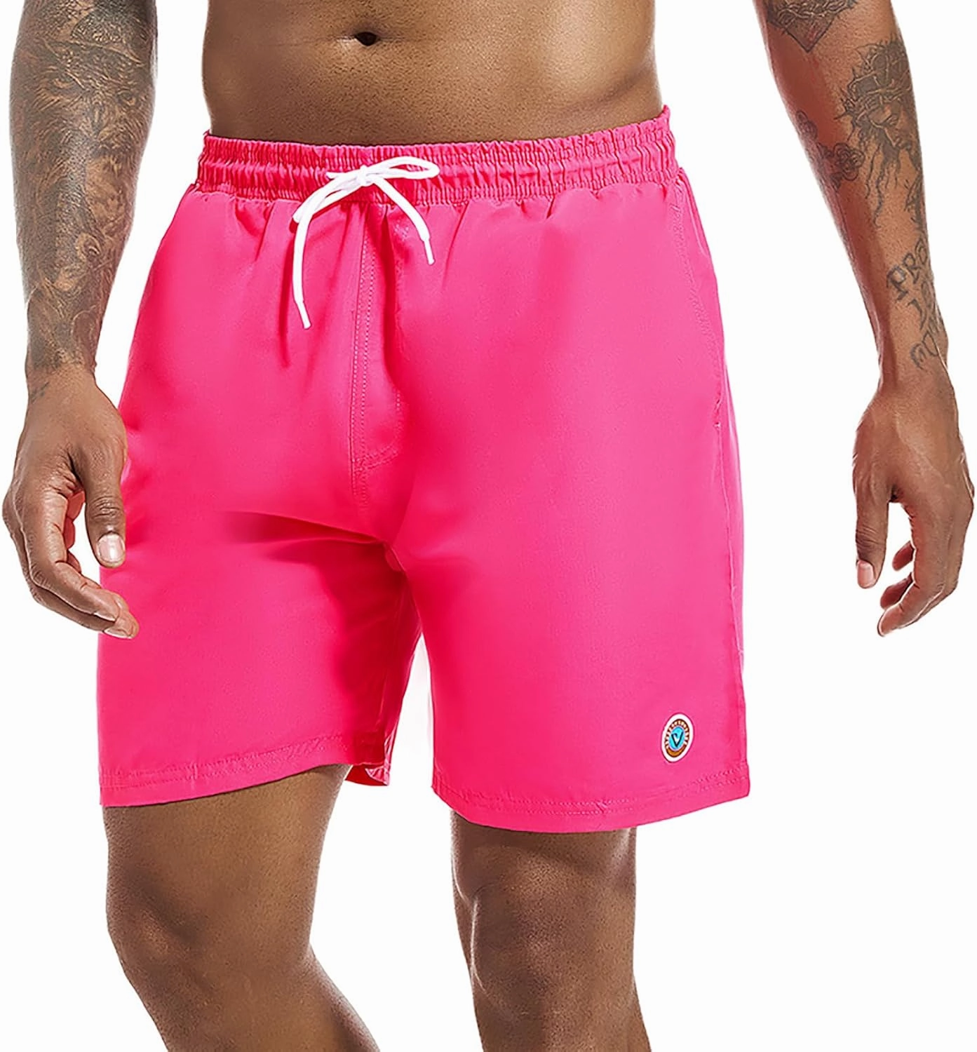 Swim Trunks Mens 7 inch Quick Dry Swim Shorts with Mesh Liner for Men's Beach Shorts