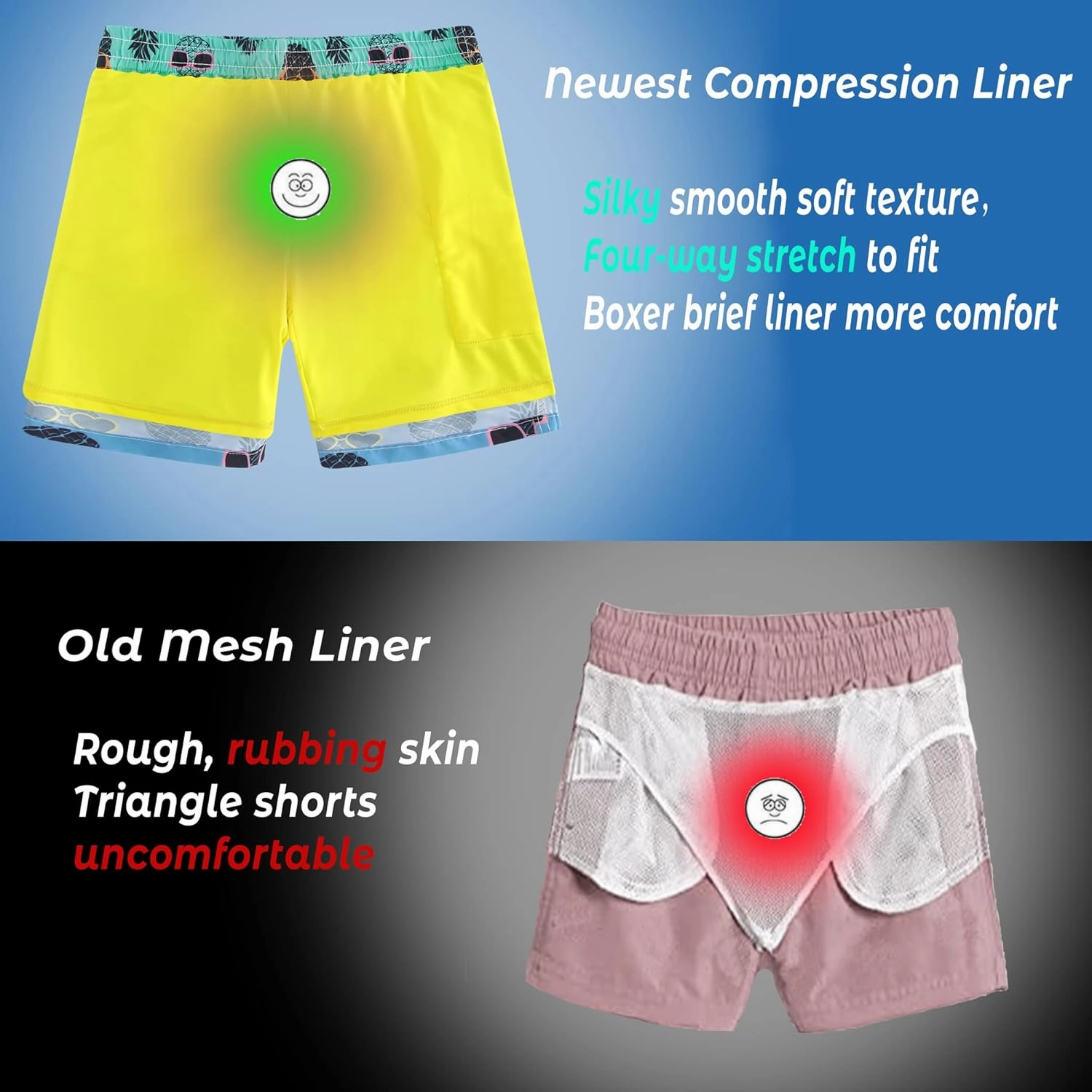 swimsobo Boys Swim Trunks for 5-16 Years Compression Liner Swimsuit Shorts Swimwear Boxer Bathing Suit