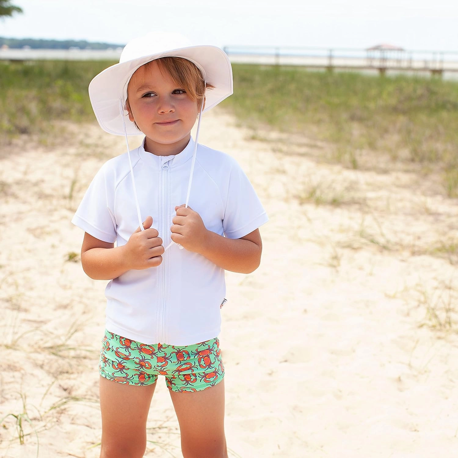 SwimZip Shorties - UPF 50  Swim Shorts - Baby, Toddler, and Kids - Boys' or Girls