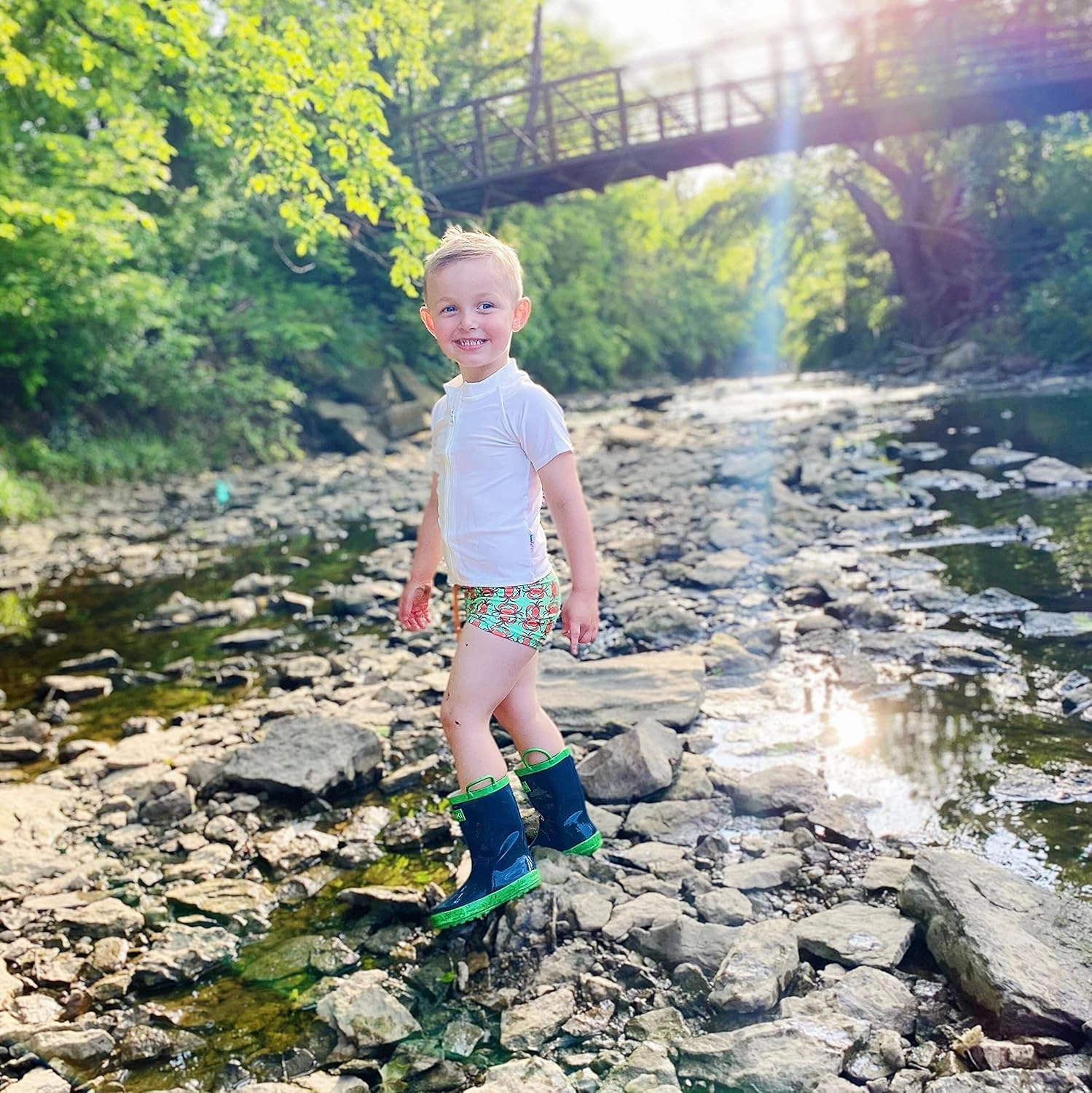 SwimZip Shorties - UPF 50  Swim Shorts - Baby, Toddler, and Kids - Boys' or Girls