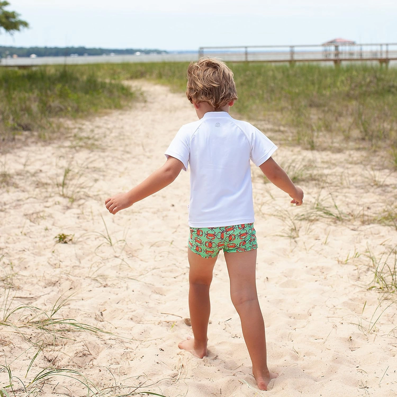 SwimZip Shorties - UPF 50  Swim Shorts - Baby, Toddler, and Kids - Boys' or Girls