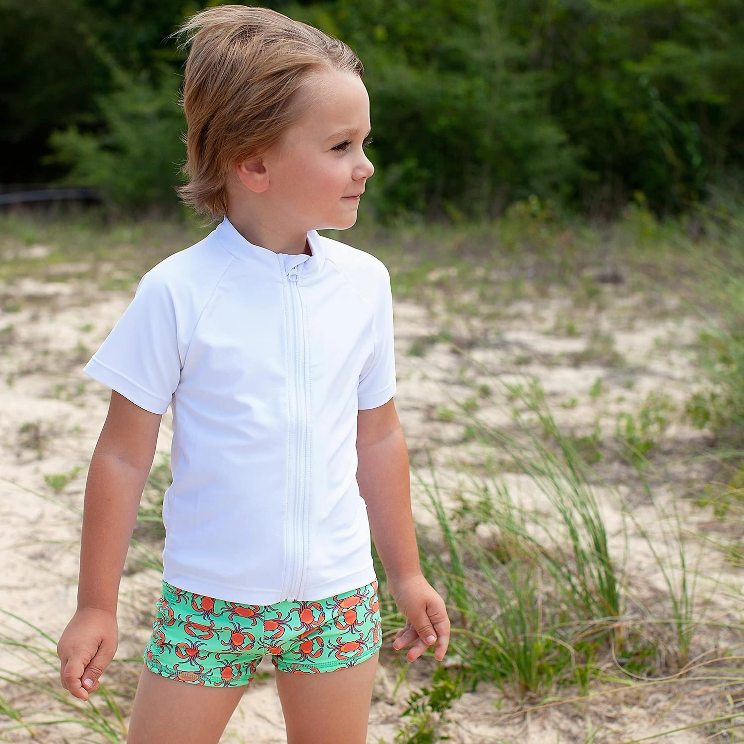 SwimZip Shorties - UPF 50  Swim Shorts - Baby, Toddler, and Kids - Boys' or Girls