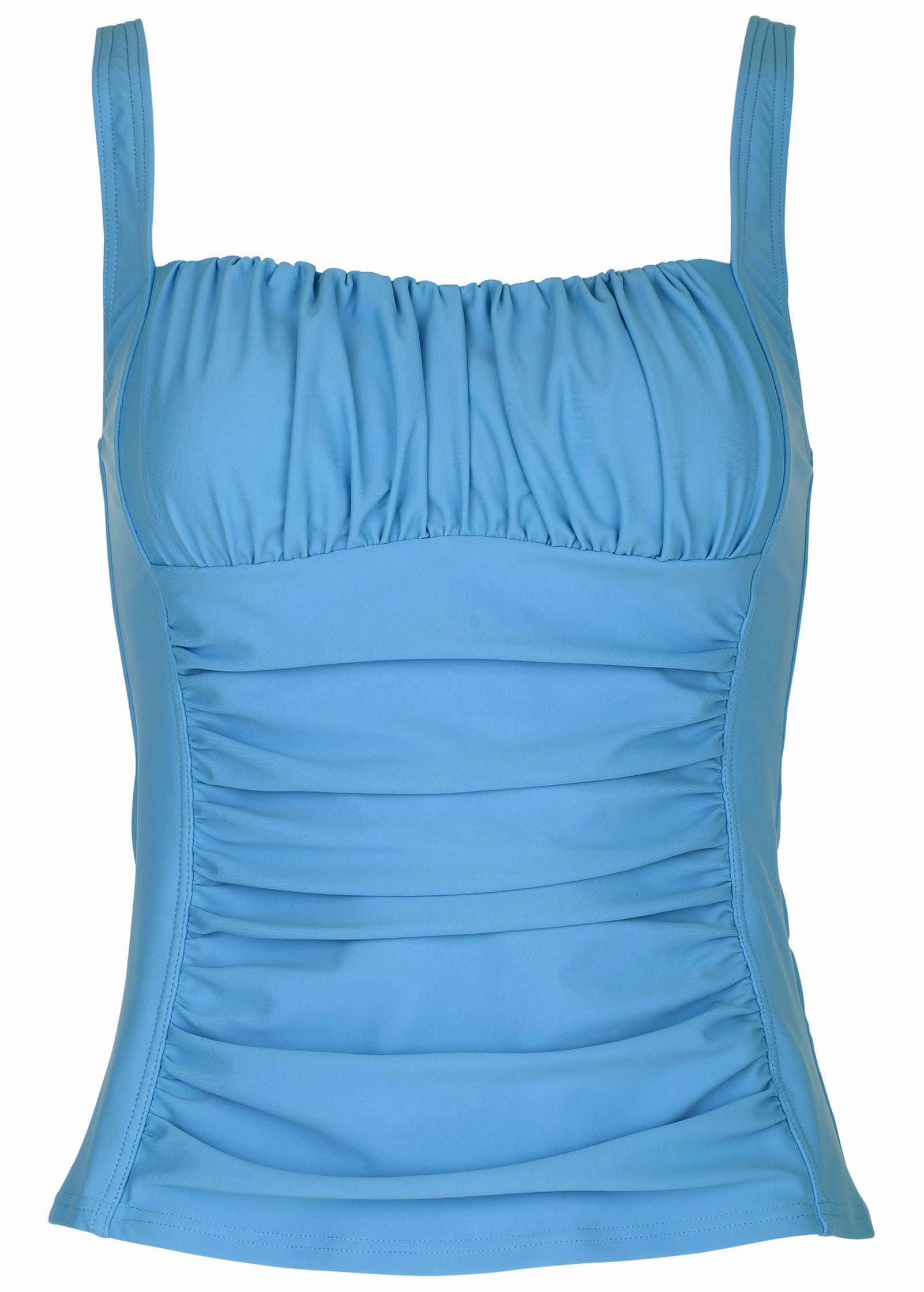 Sydney Ruched Tankini - Azure Blue