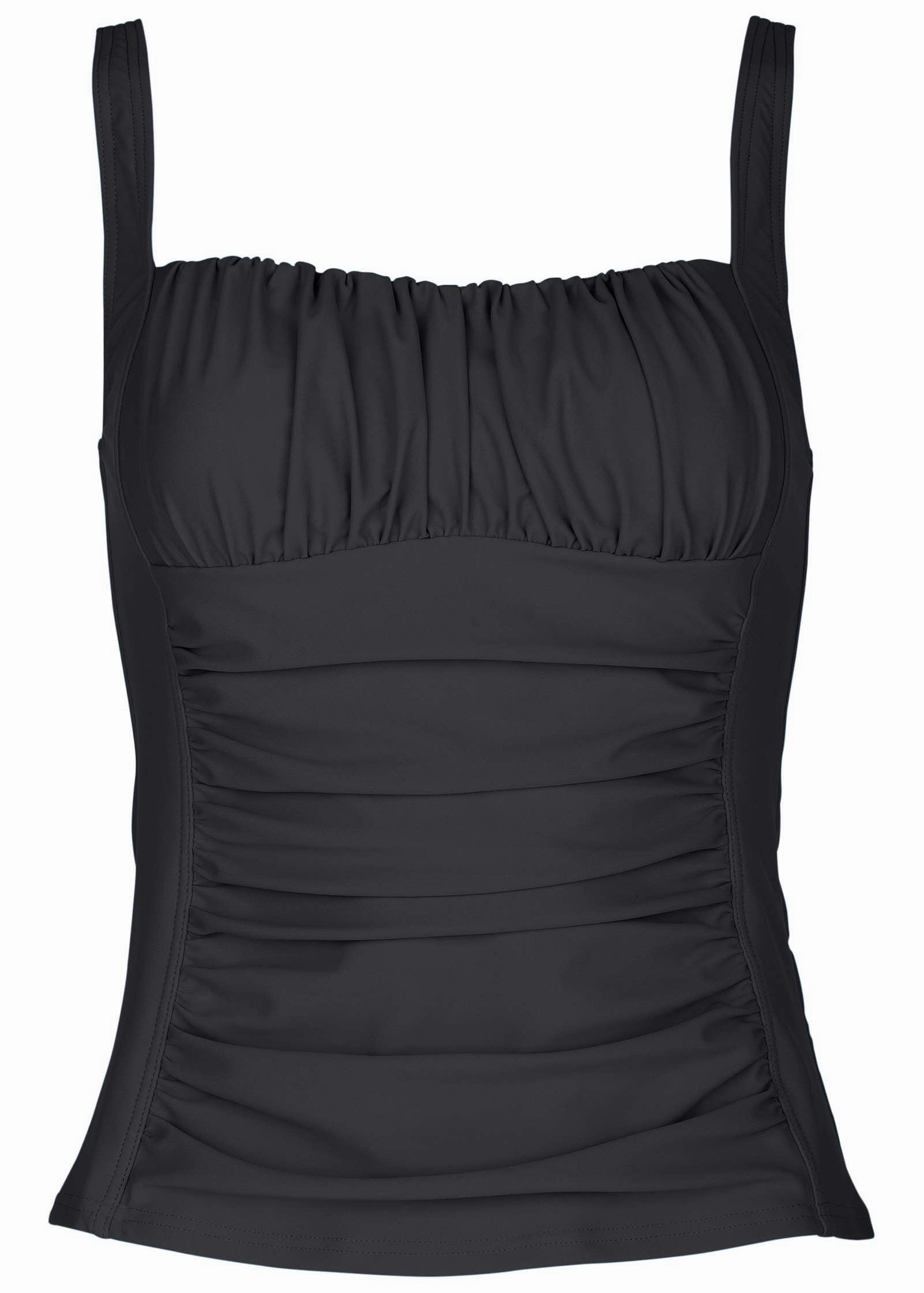 Sydney Ruched Tankini - Black