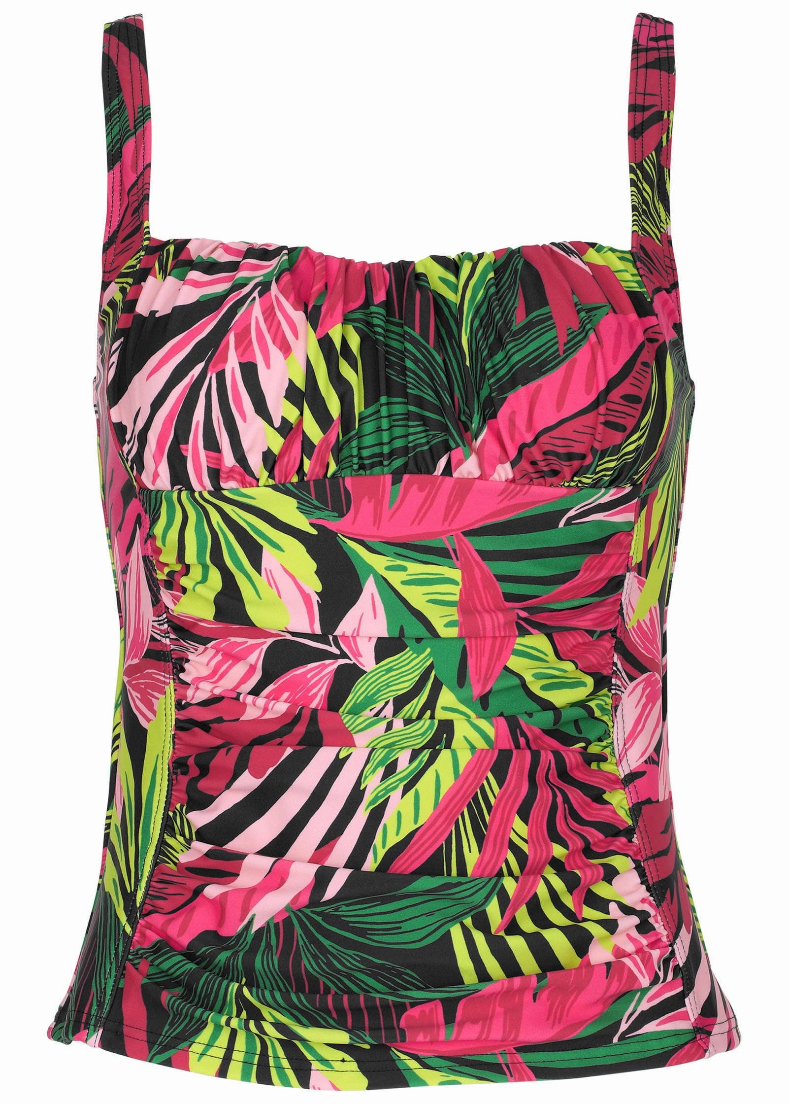 Sydney Ruched Tankini - Polynesian Palm