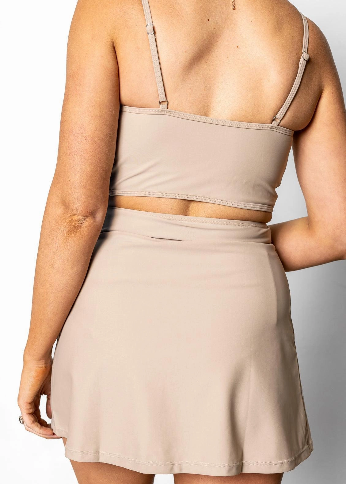 Taupe | Detached High-Waisted Skirt