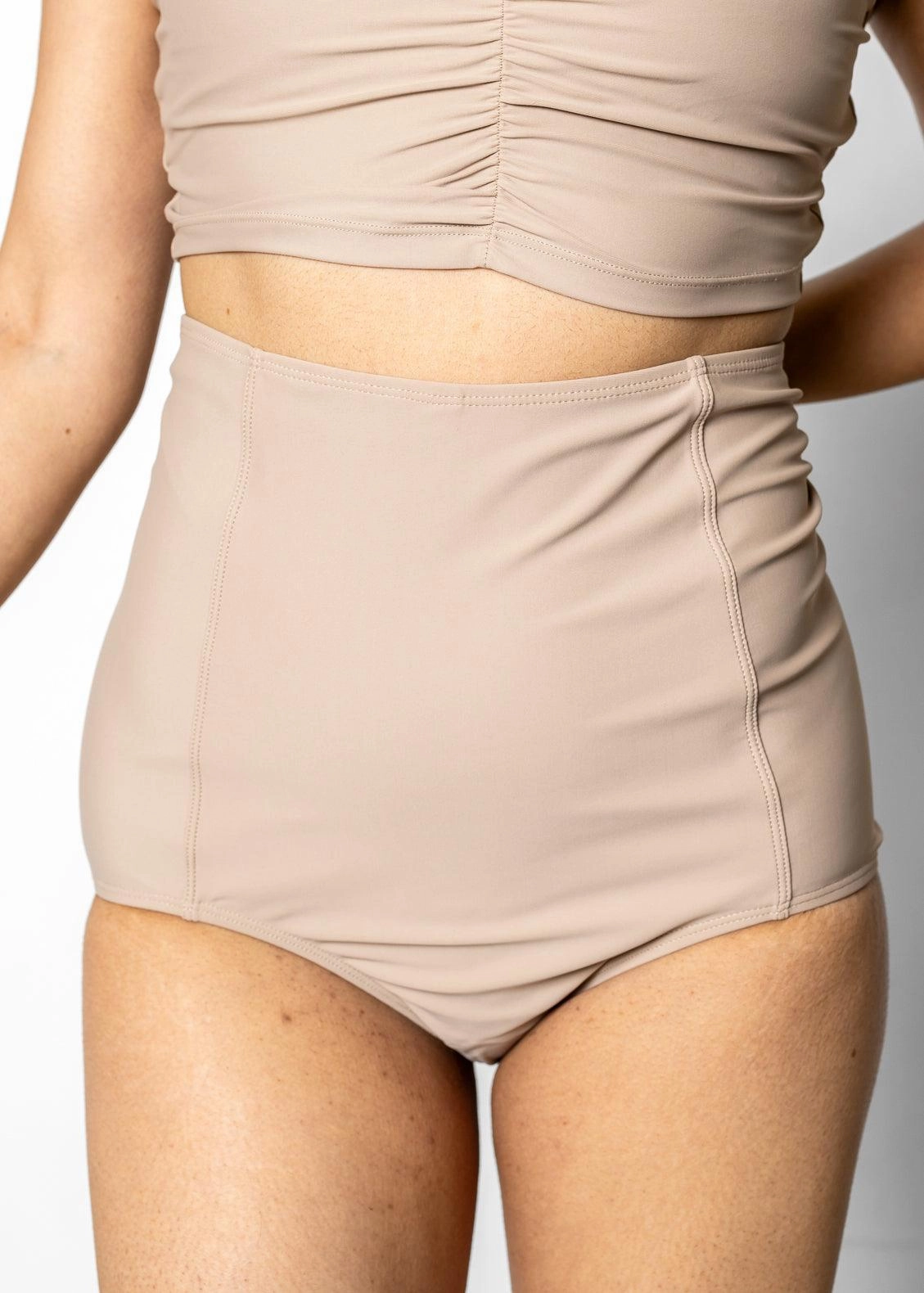 Taupe | Extended High-Waisted Bottoms