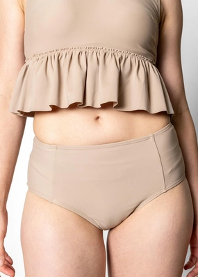 Taupe | Mid-Rise Bottoms