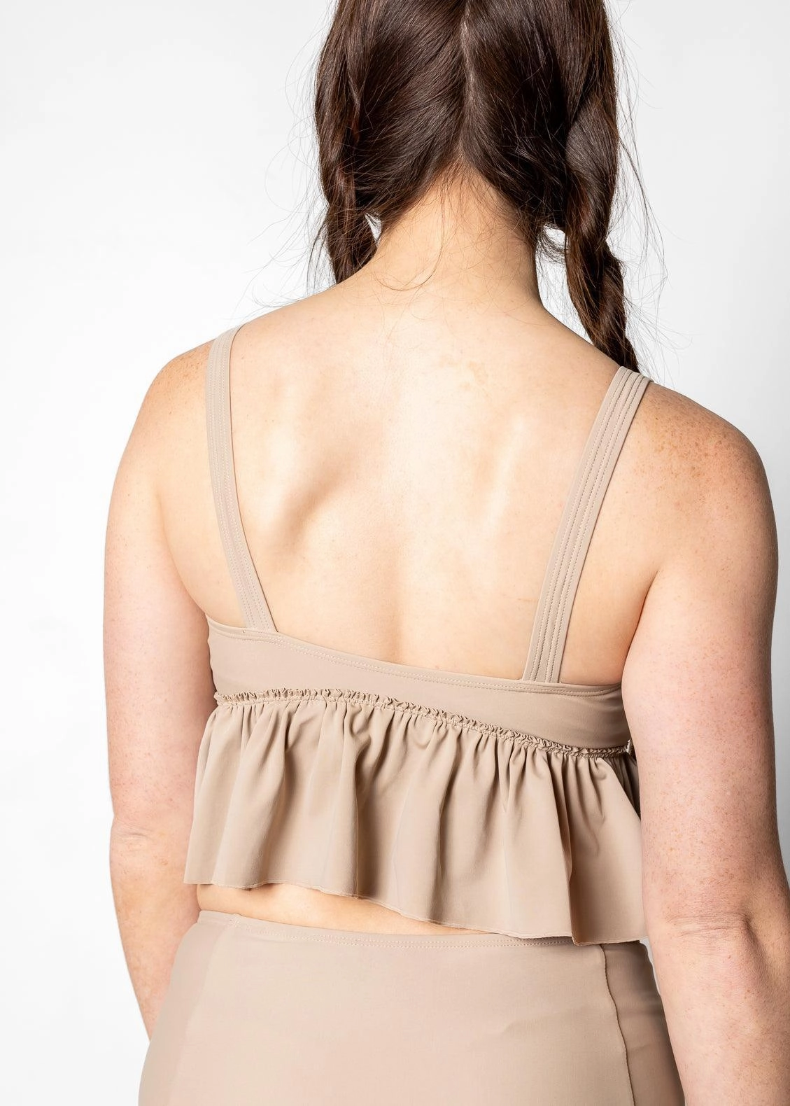 Taupe | V-Neck Top