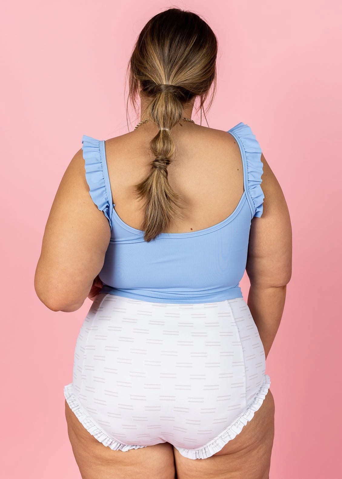 Taupe Dashes | All Ruffled Up Bottoms