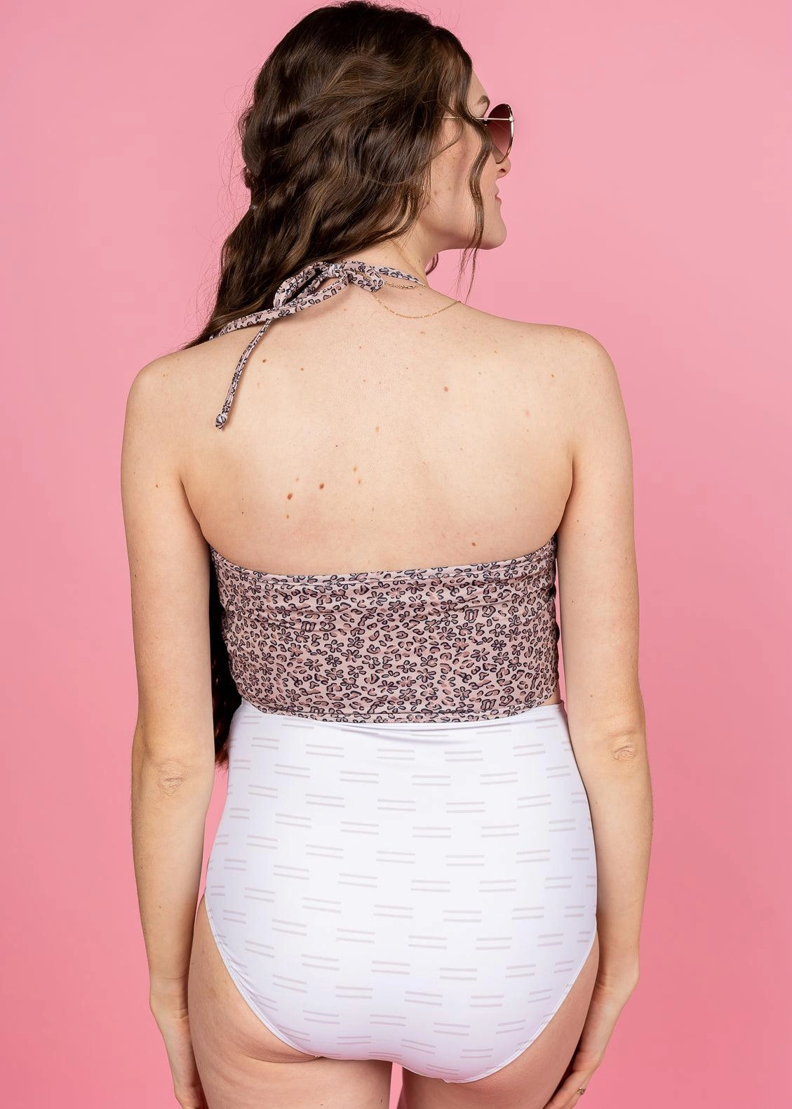 Taupe Dashes | Maternity Bottoms