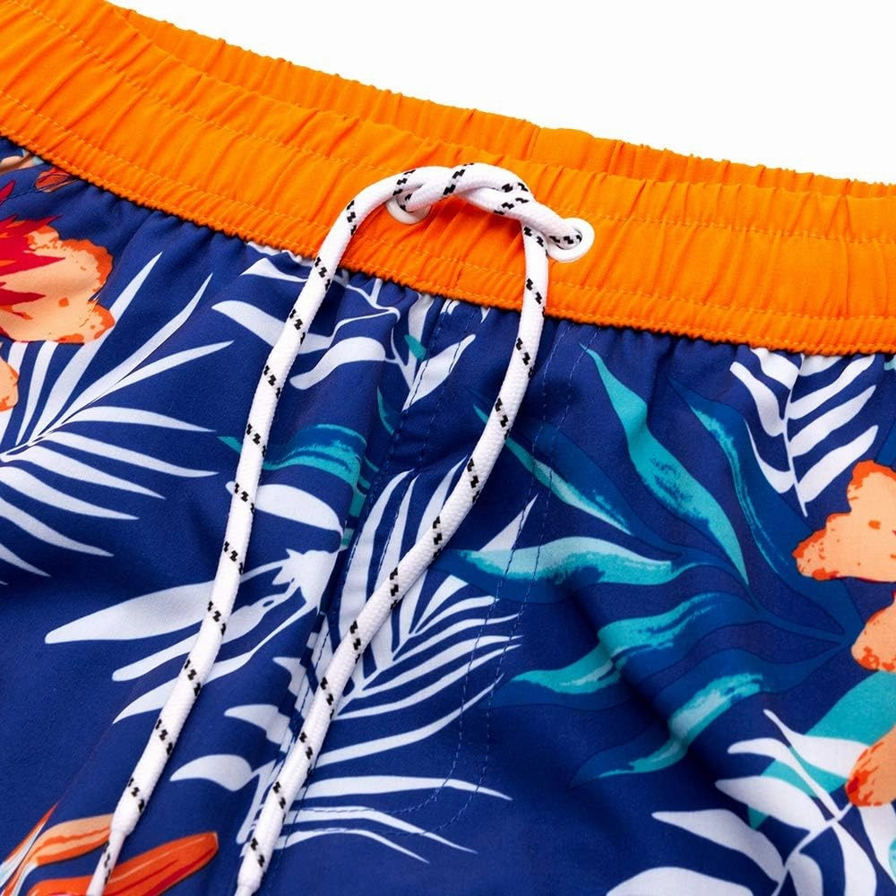 techcity Boys Teens Swim Trunks, Quick Dry Surfing Beach Sports Running Swim Shorts with Drawstring 6T to 18/20