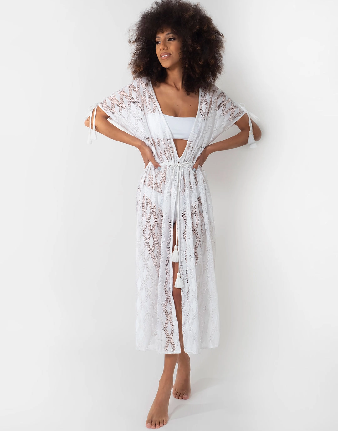 Temptation Kaftan - White