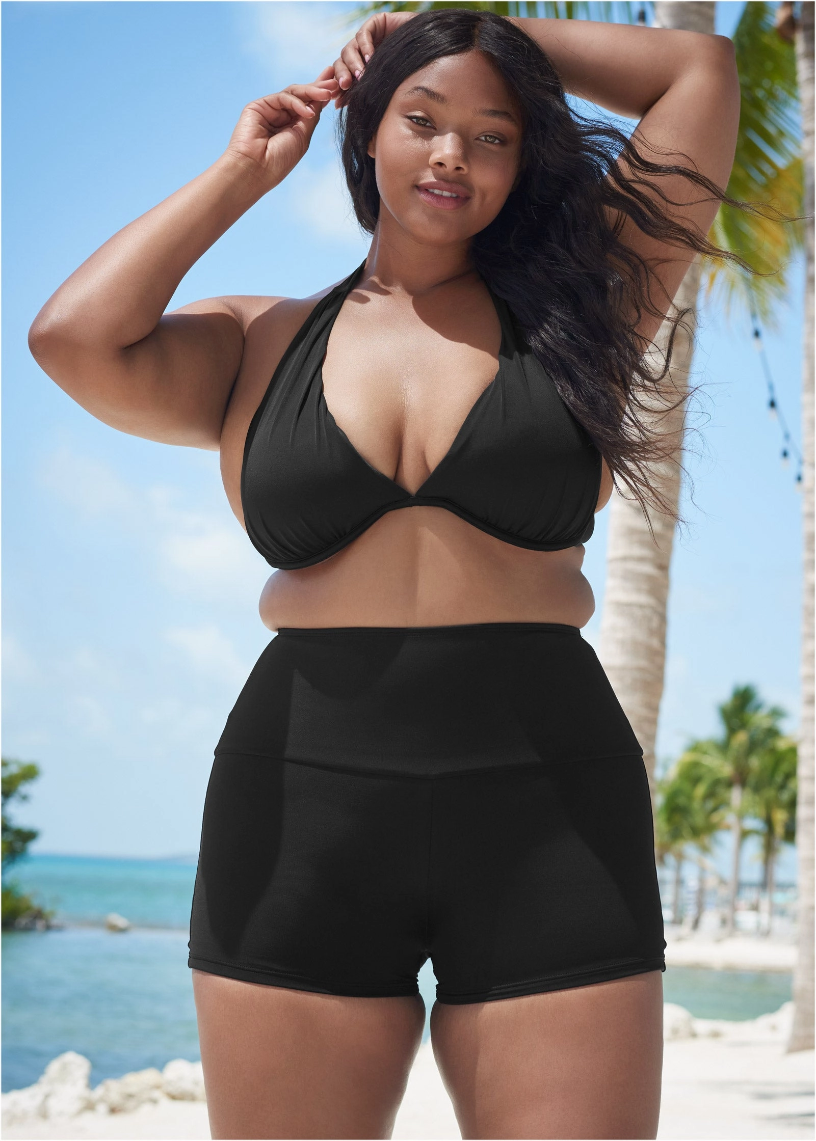 The Alessia Underwire Top - Black Beauty