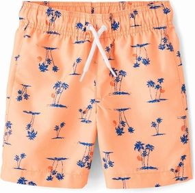 The Children's Place,Boys,Swim Trunks,Sunfish Orange,XX-Large