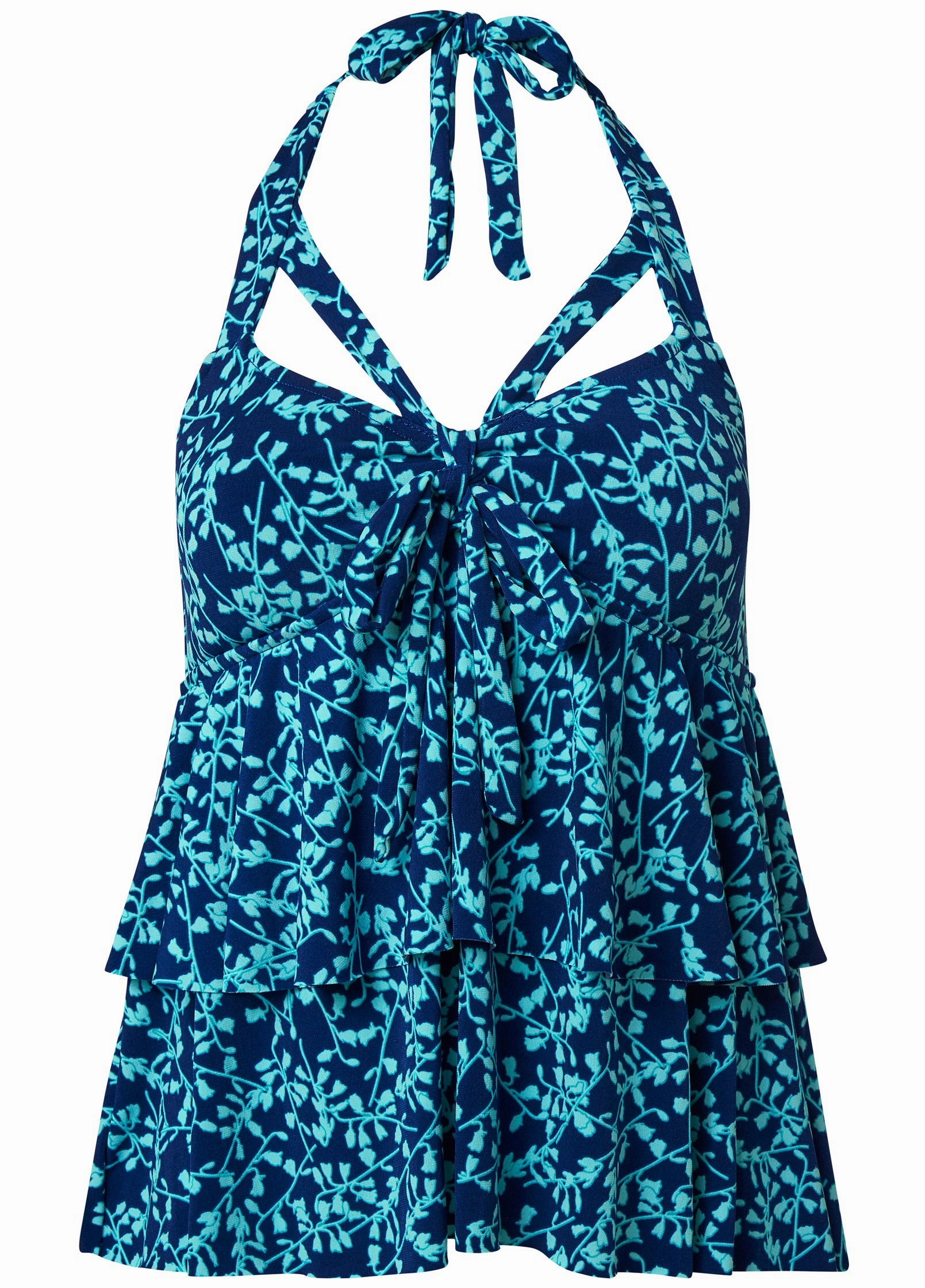 The Tia Tankini Top - Elegant Florets