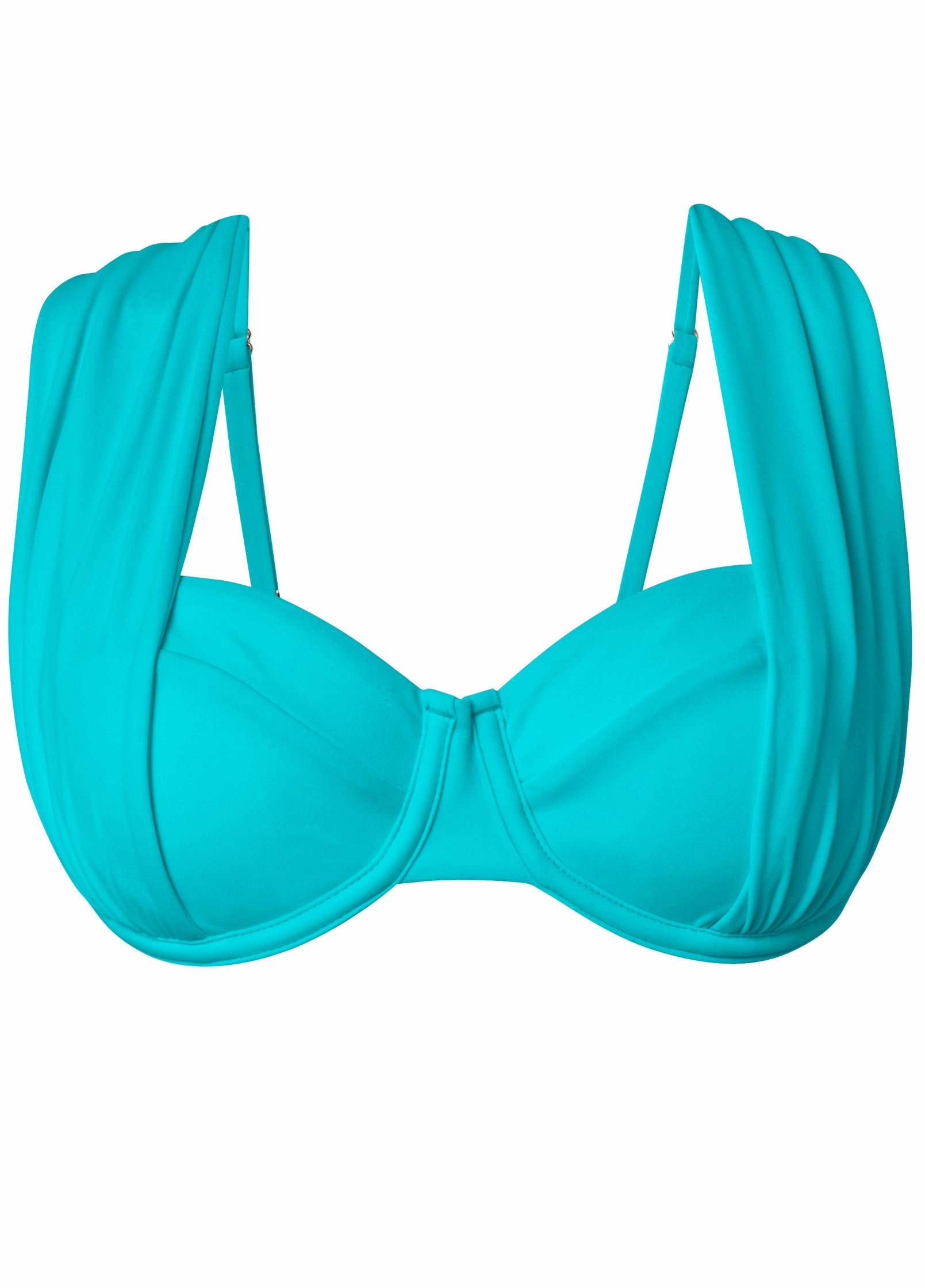 The Uplift Marilyn Top - Aqua Reef