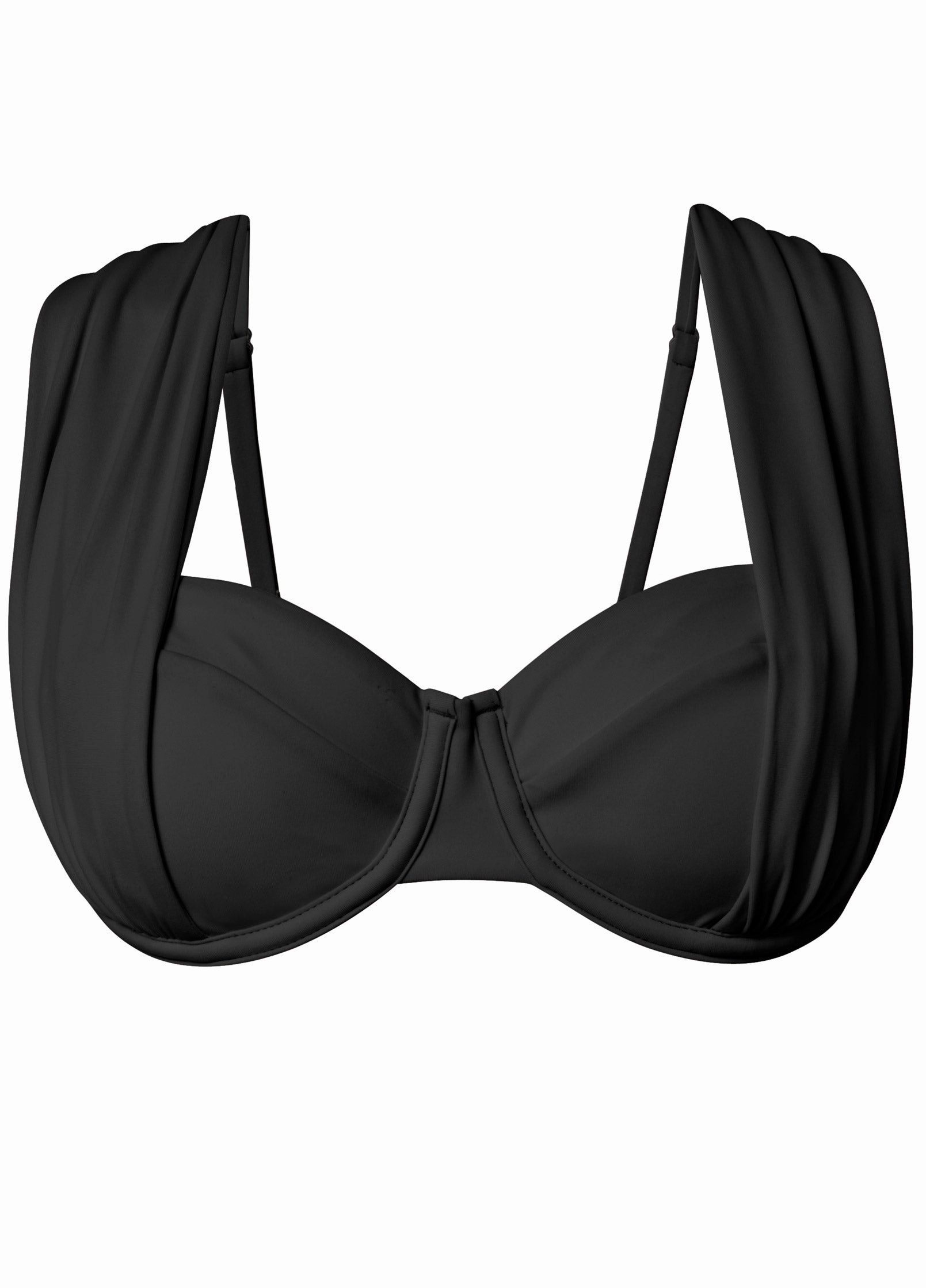 The Uplift Marilyn Top - Black Beauty
