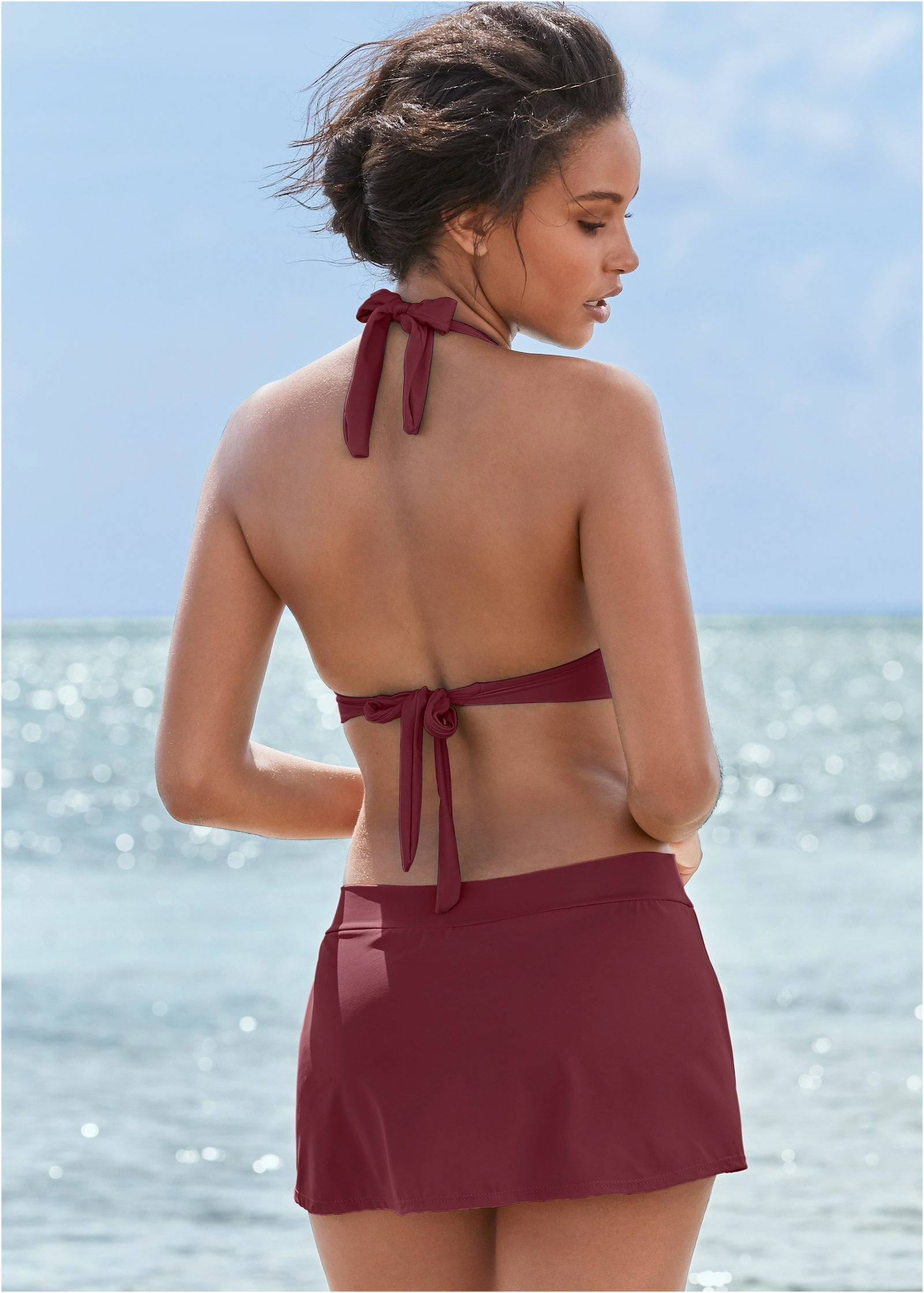 THE WIRELESS MARILYN TOP - Dark Mahogany
