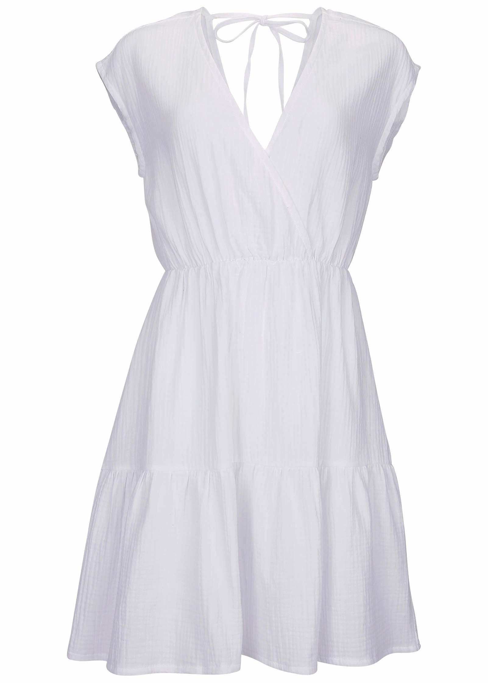 Tiered Cover-Up Dress - White