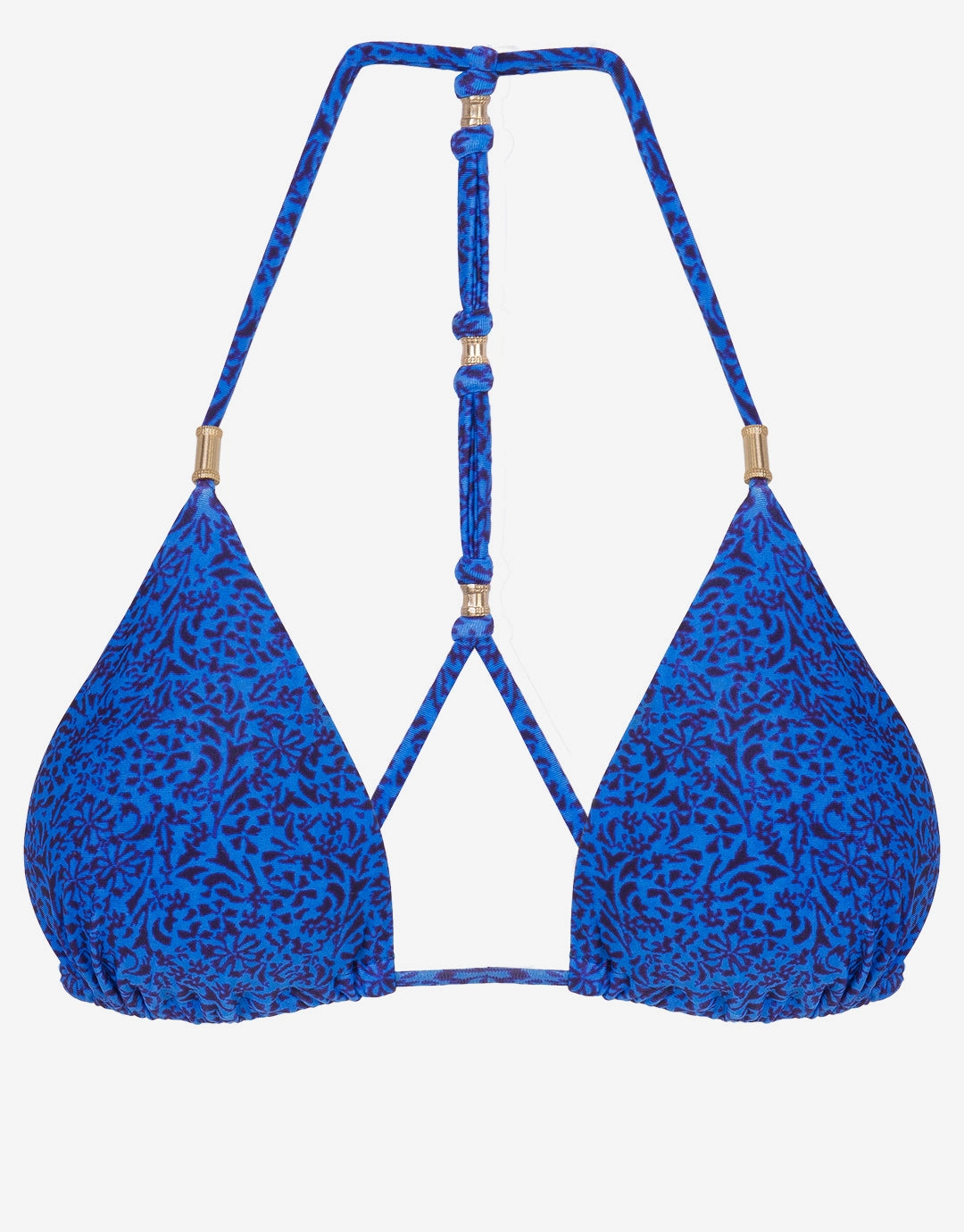 Tita Blue Shaye T-Back Bikini Top - Blue