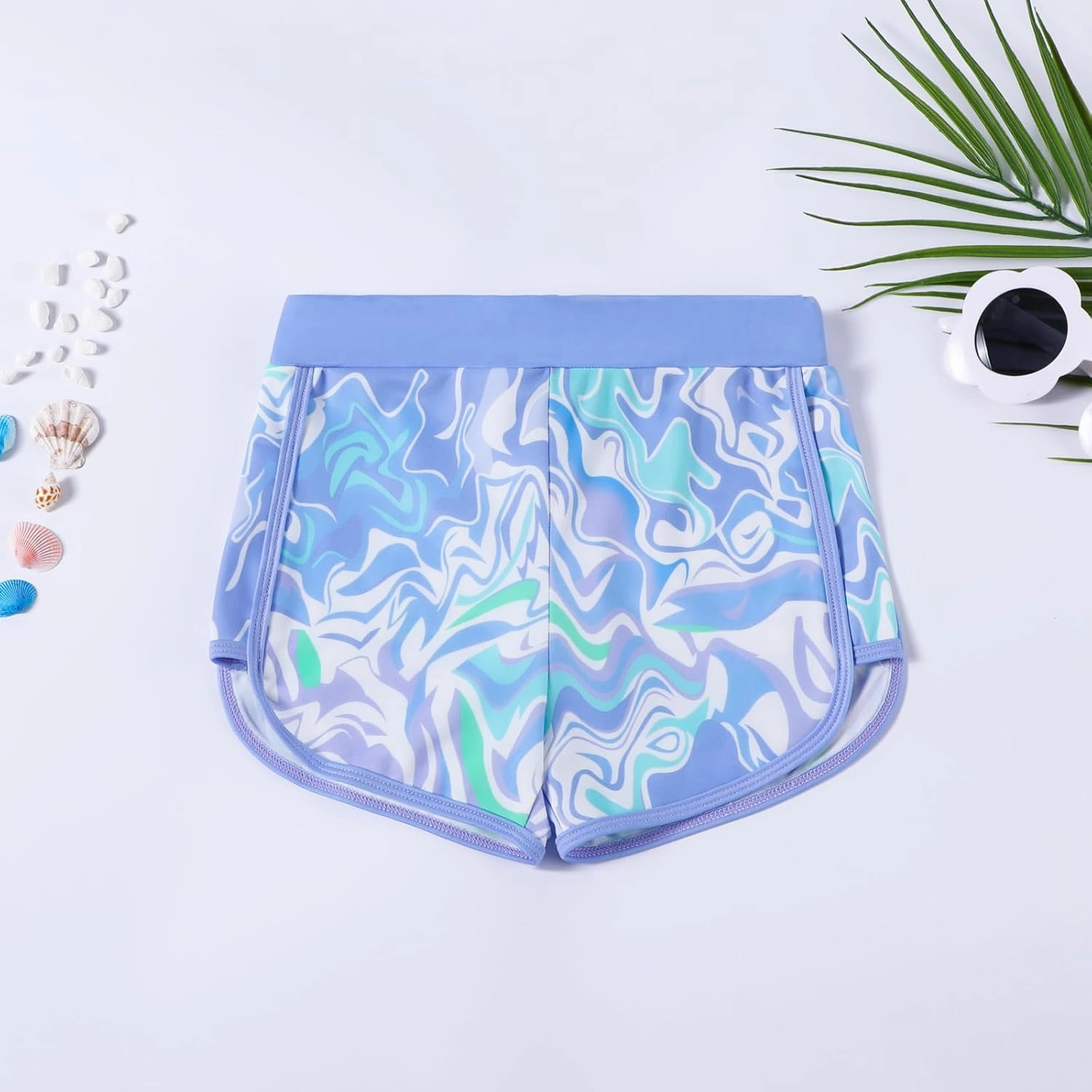Toddler Girls Long Sleeve Swimsuits Girl Swimwear Little Girls Swimsuits 2 Pieces Toddler Rash Guard Swimsuit Print
